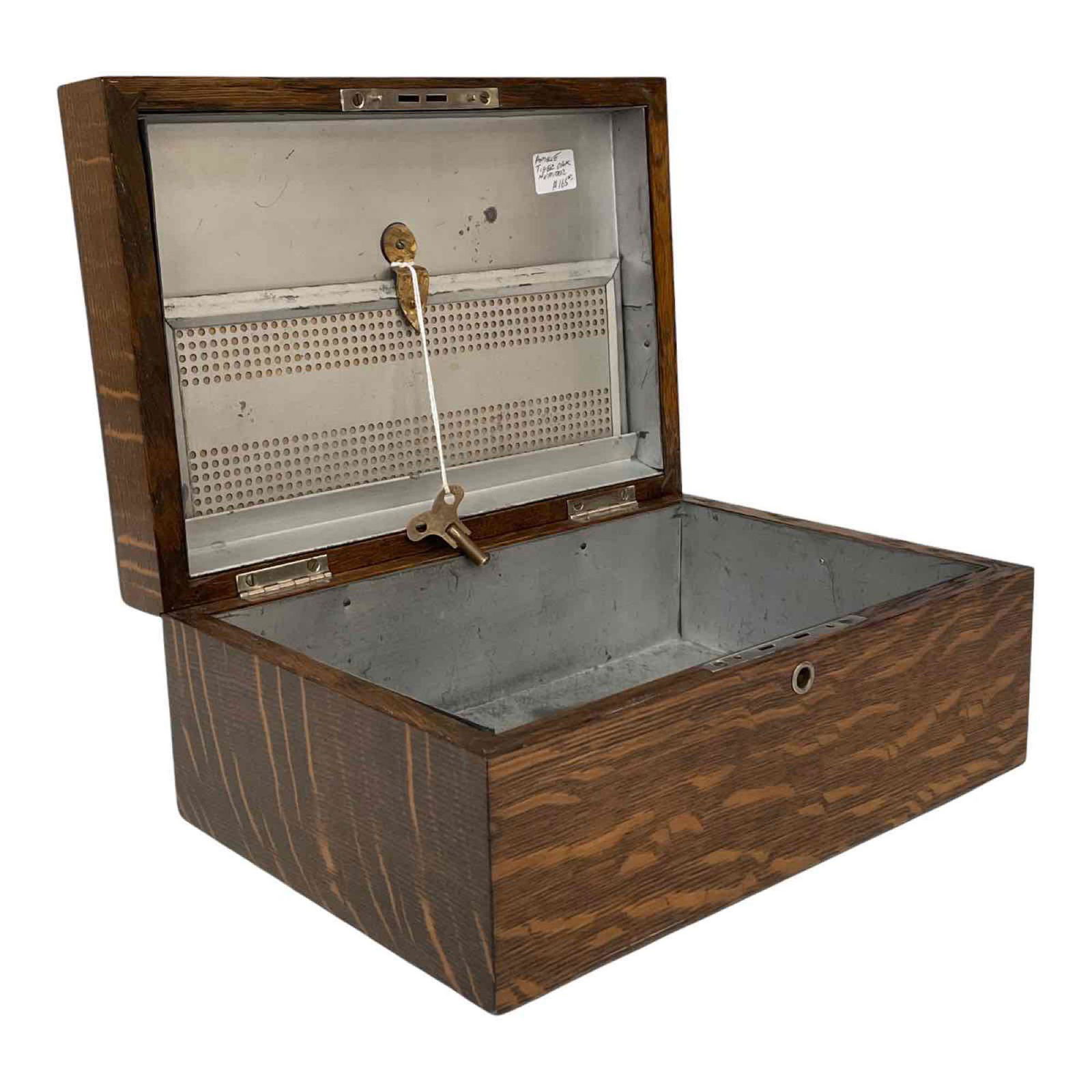 Antique German Oak Humidor Dresser Box (1 of 18)