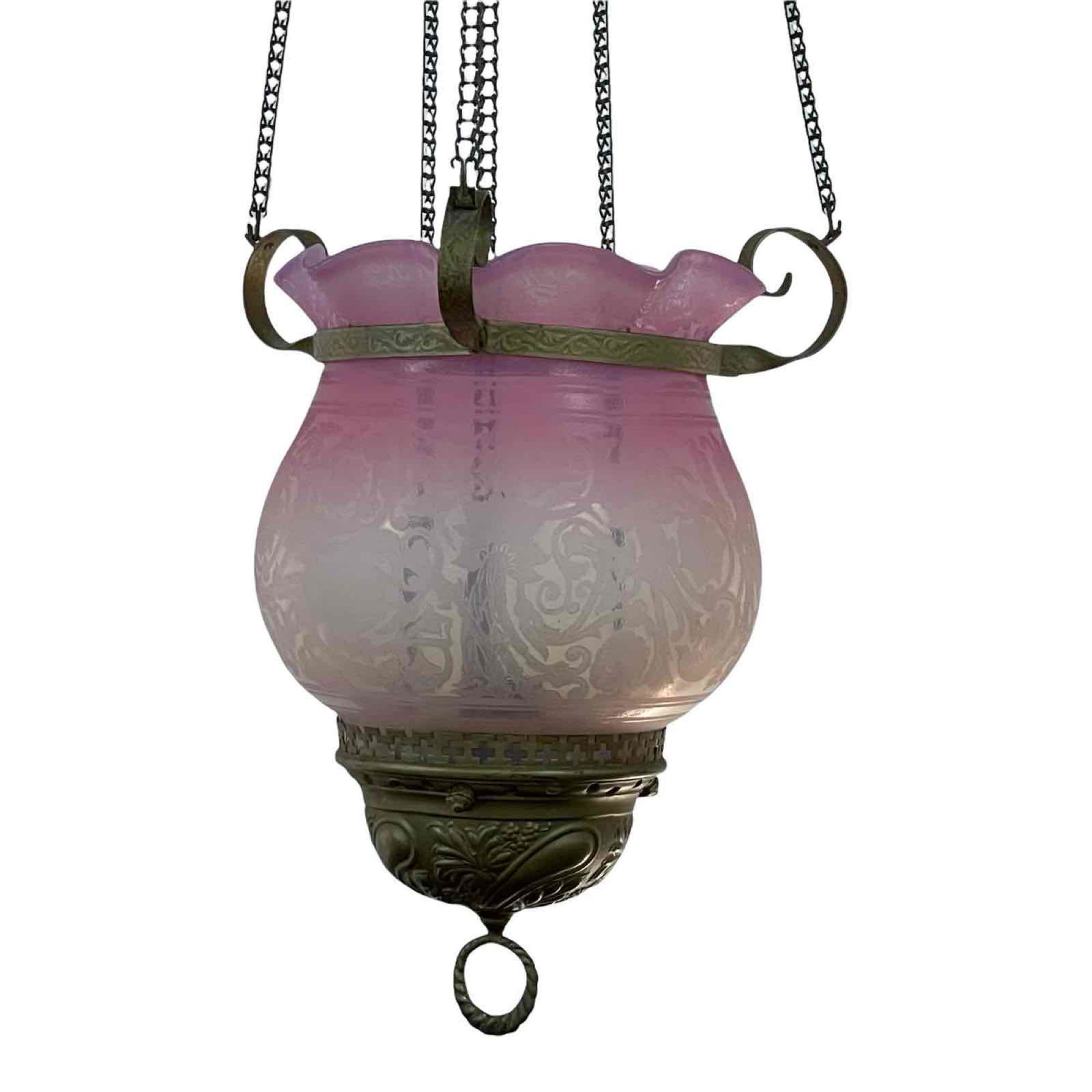Victorian Hanging Light Hall or Library Fixture (1 of 13)