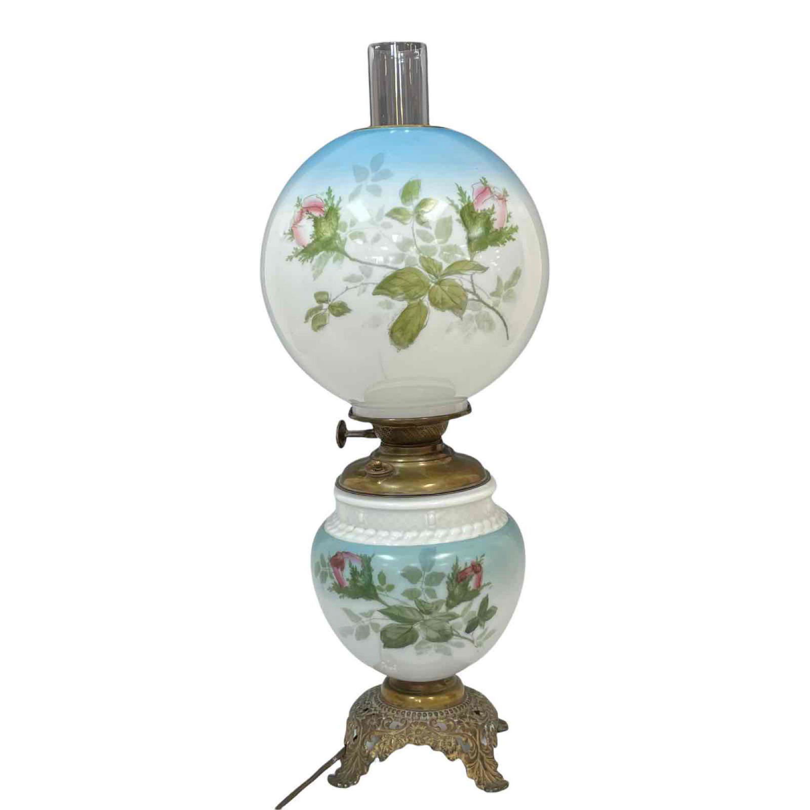 American Antique Gone With The Wind Banquet Lamp (1 of 20)
