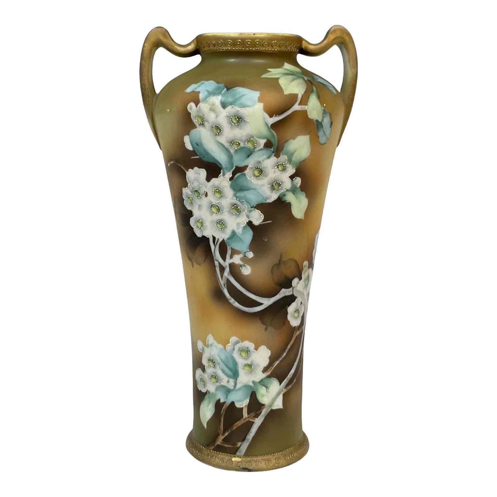 Hand Painted Nippon Double Handled Vase (1 of 15)