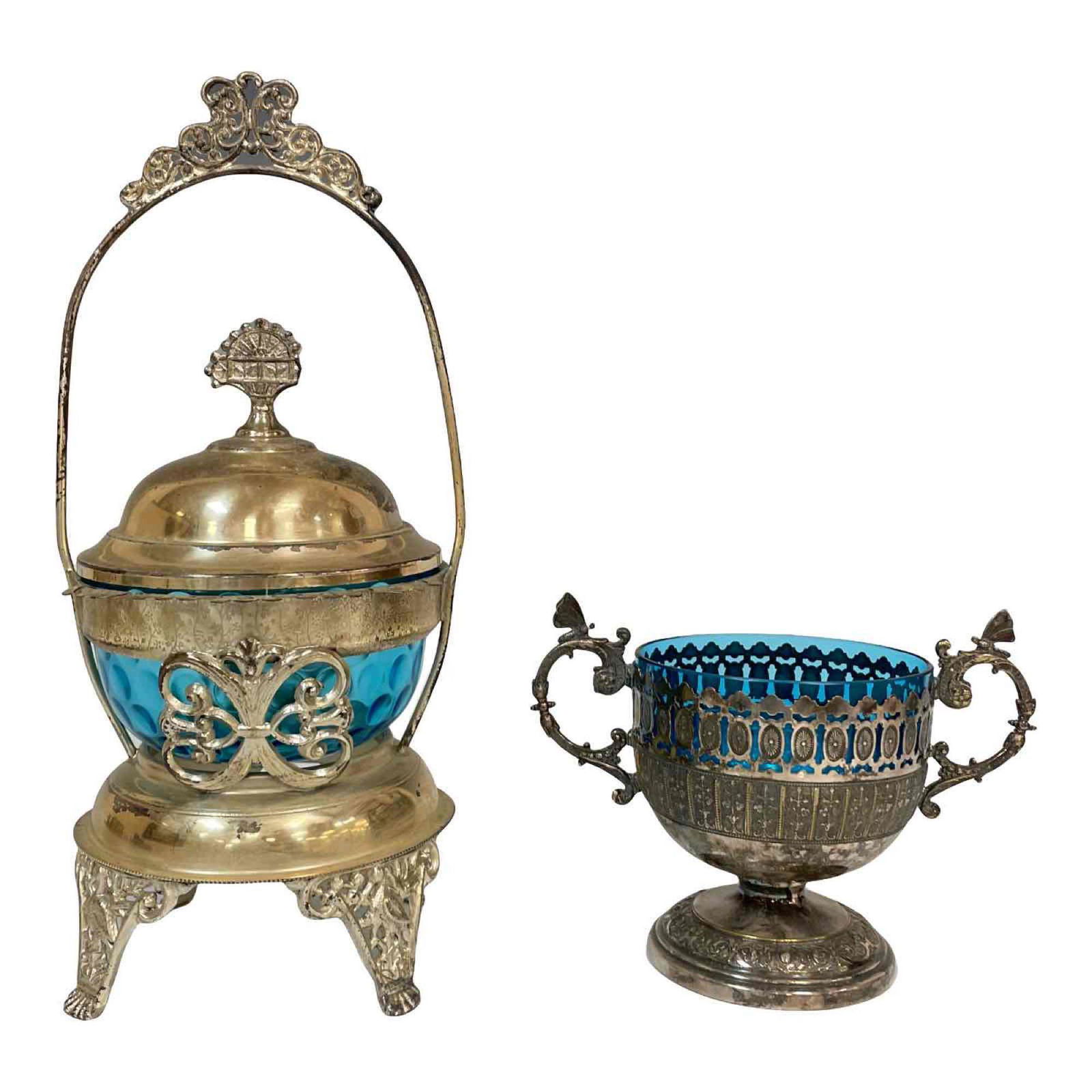 Victorian Silver Plated Jam Cruet and Bonbonniere (1 of 20)