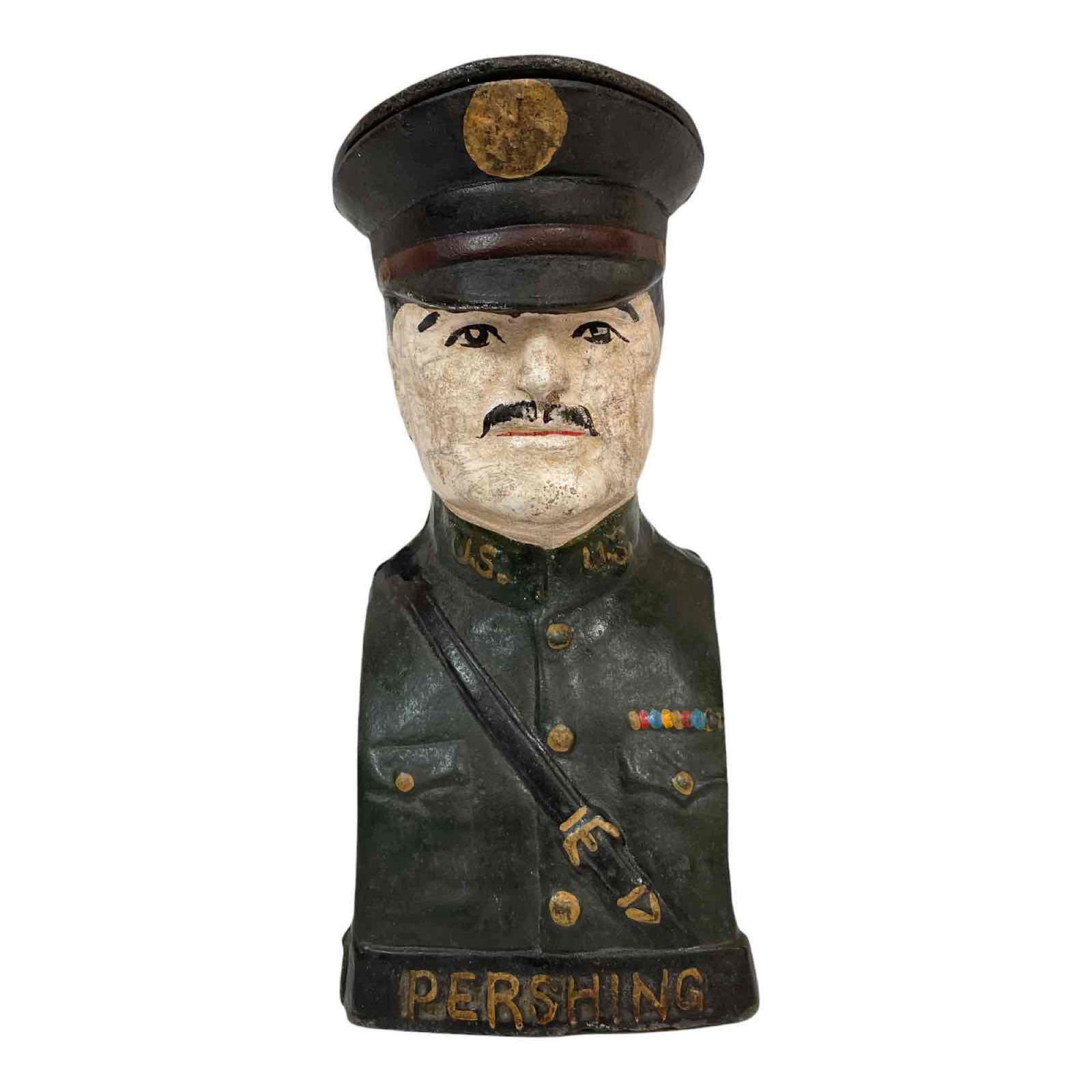 General Pershing, Multicolor Cast Iron Still Bank (1 of 20)
