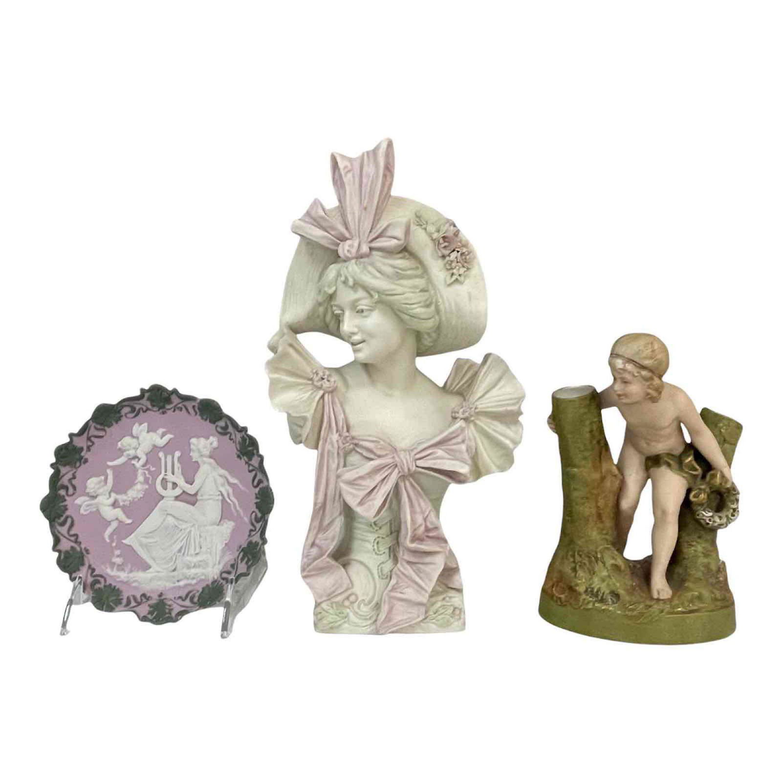 Two (2) Royal Dux Figurines and Dish (1 of 20)