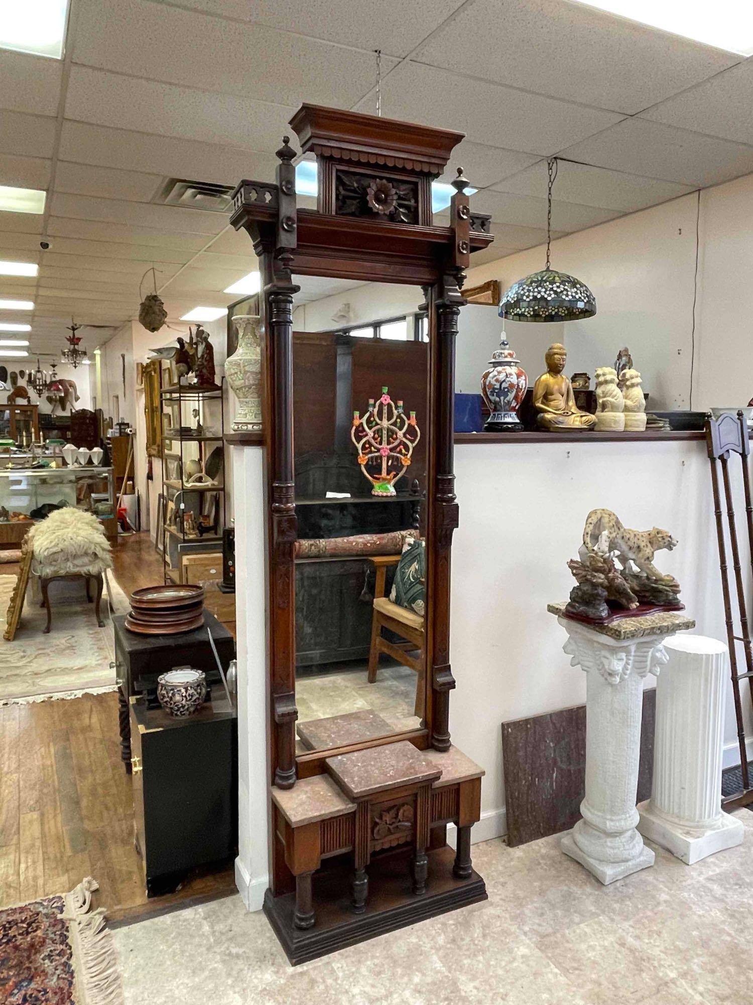 19th Century American Victorian Pier Mirror (1 of 14)