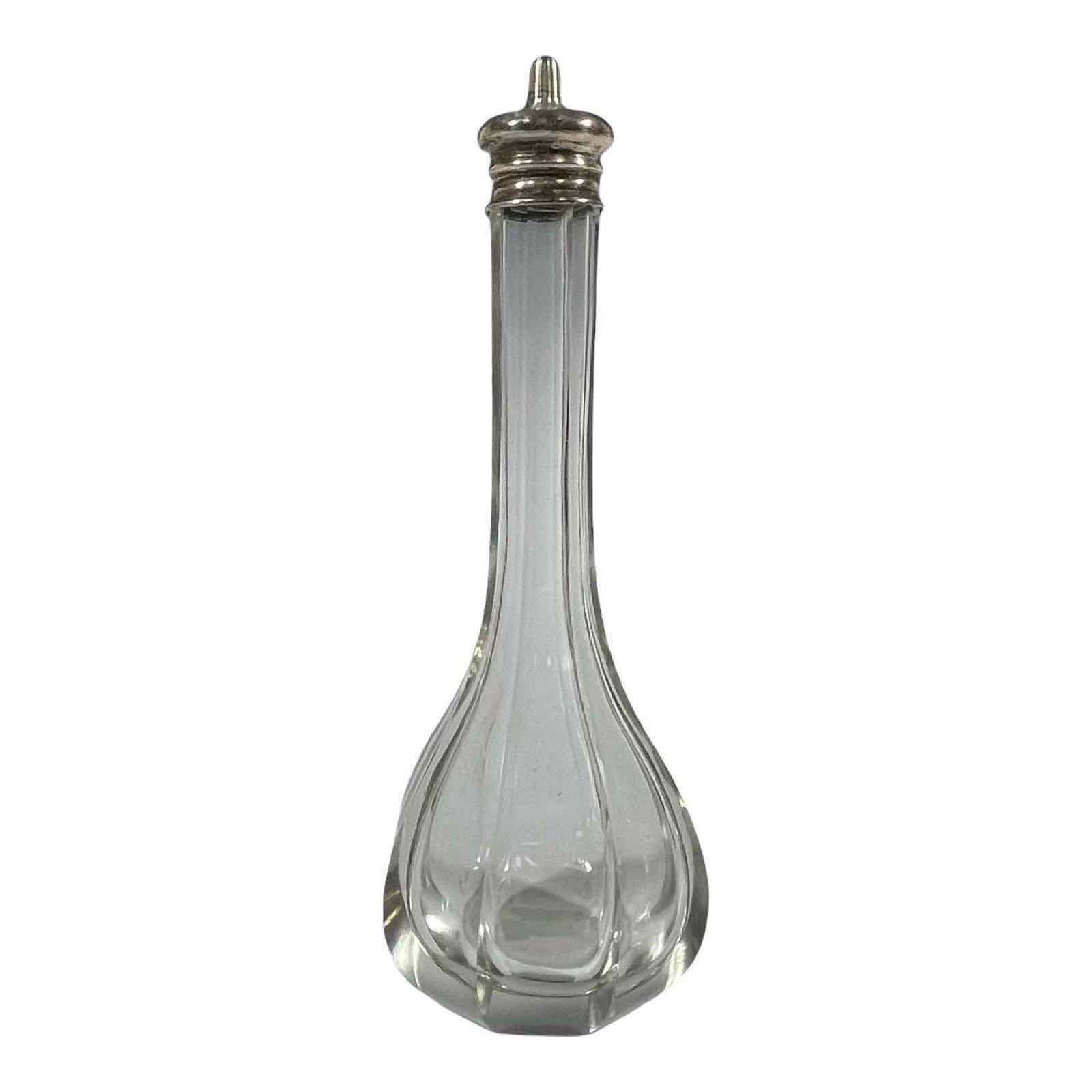 Sterling and Cut Glass Barber's Bottle (1 of 11)