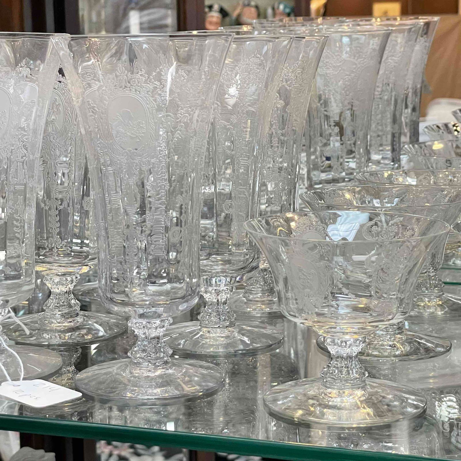 Heisey Minuet Stemware Set for 6 (1 of 19)