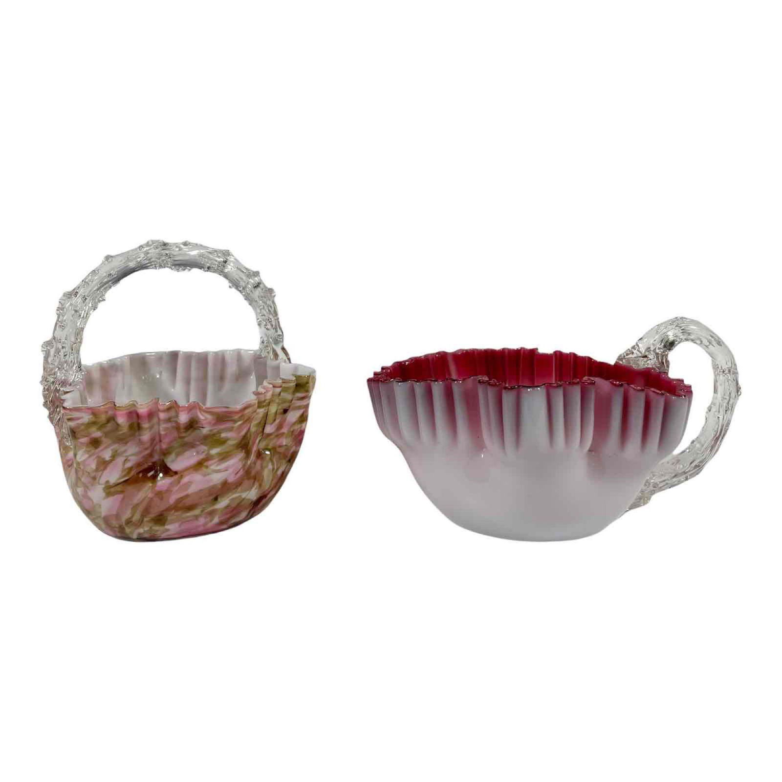 Two Victorian Art Glass Dishes (1 of 20)