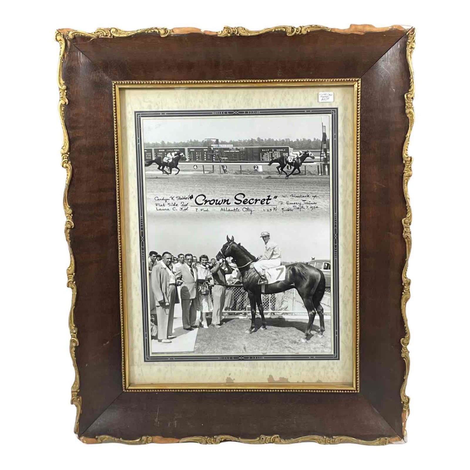 1954 Crown Secret Horse Racing Framed Photo (1 of 17)