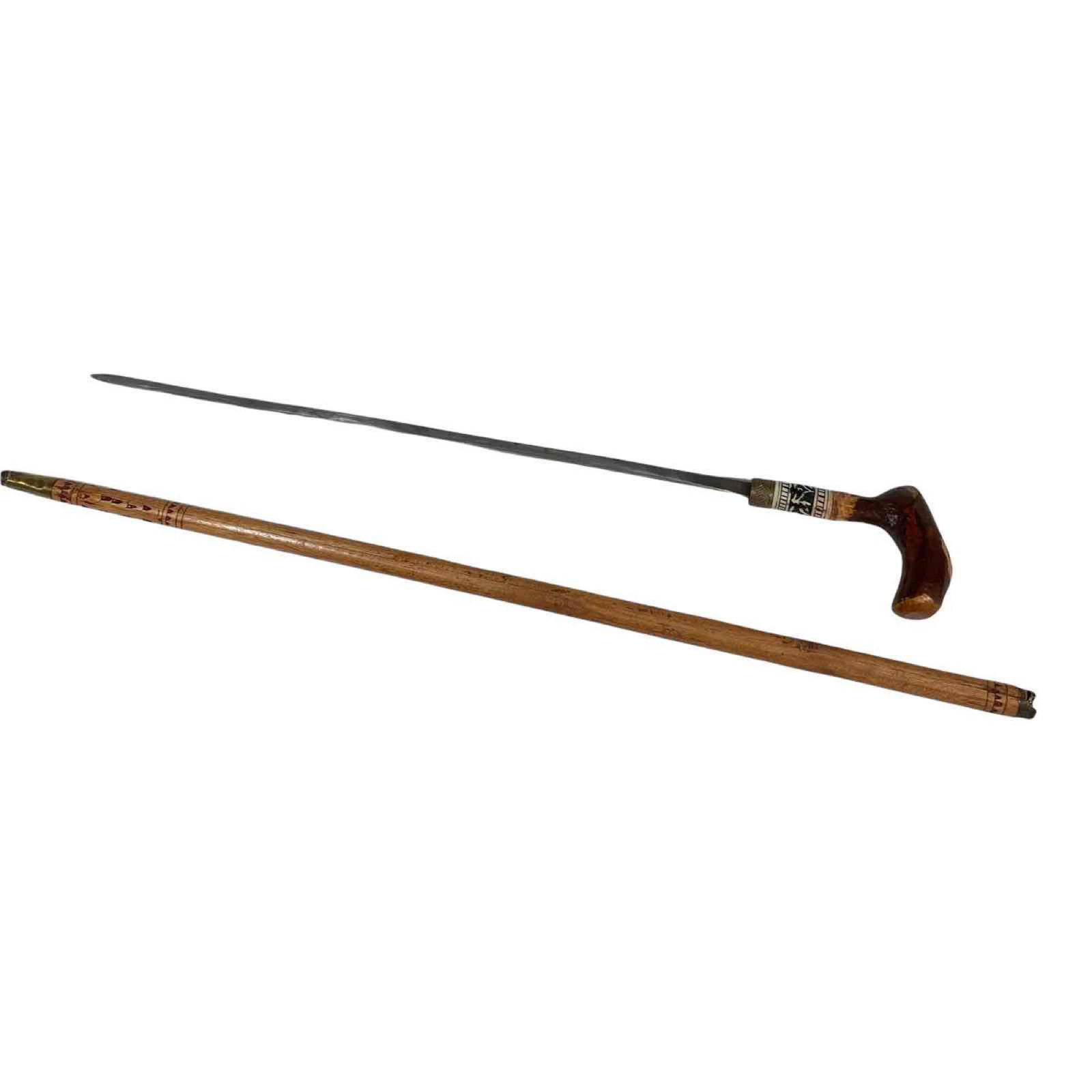 Ornate Locking Handle Sword Cane (1 of 18)