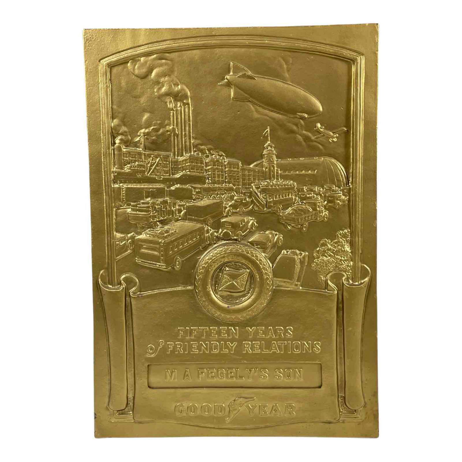 Goodyear 15 Years Friendly Relations Plaque (1 of 19)
