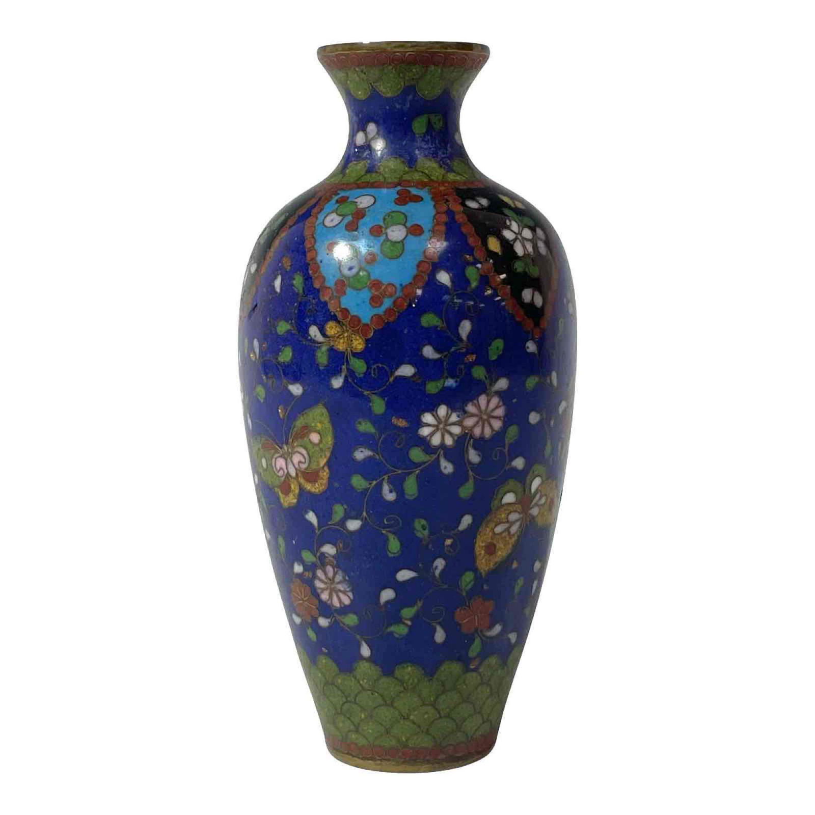 Asian Cloisonne Cabinet Vase (1 of 15)