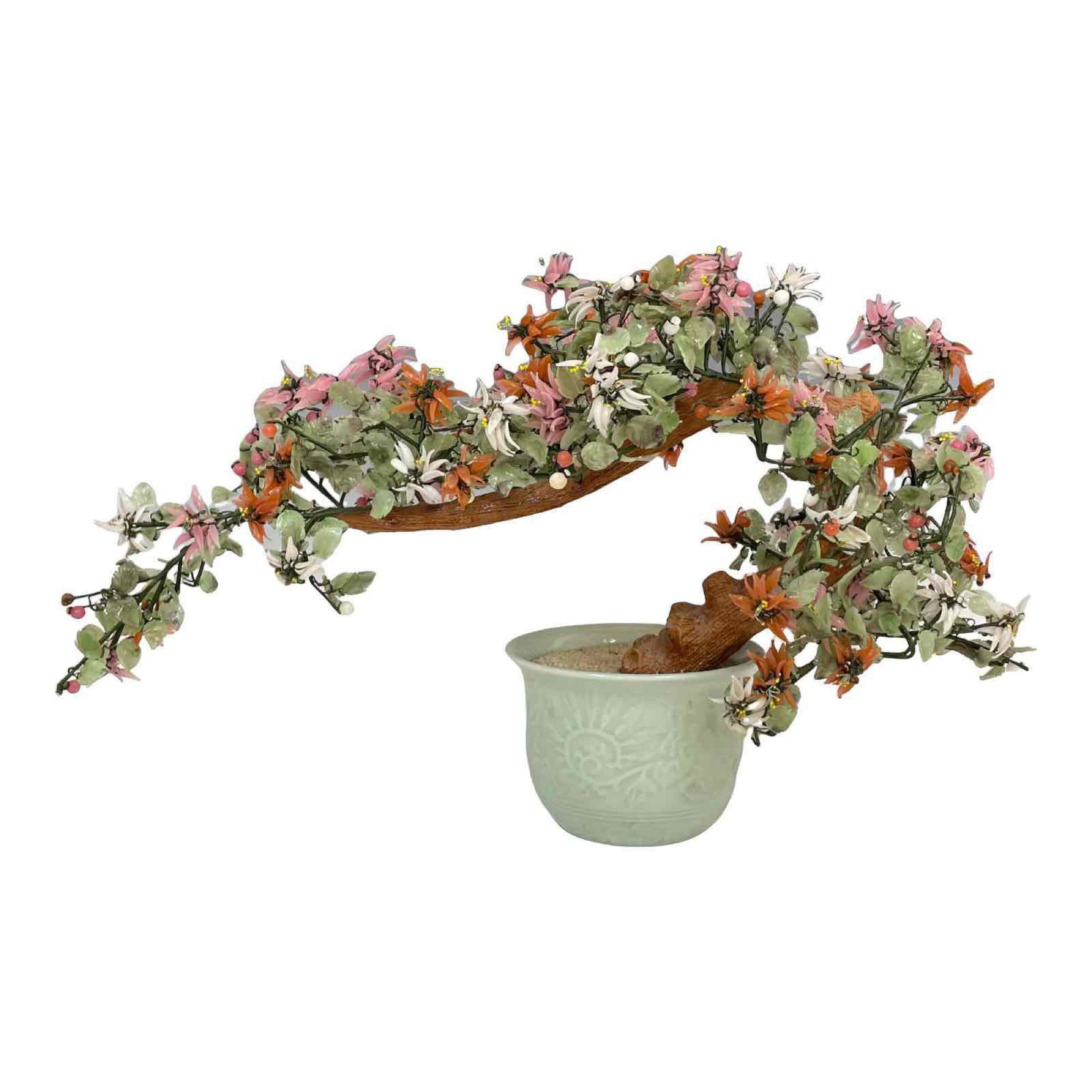 Vintage Chinese Glass "Jade Tree" (1 of 20)