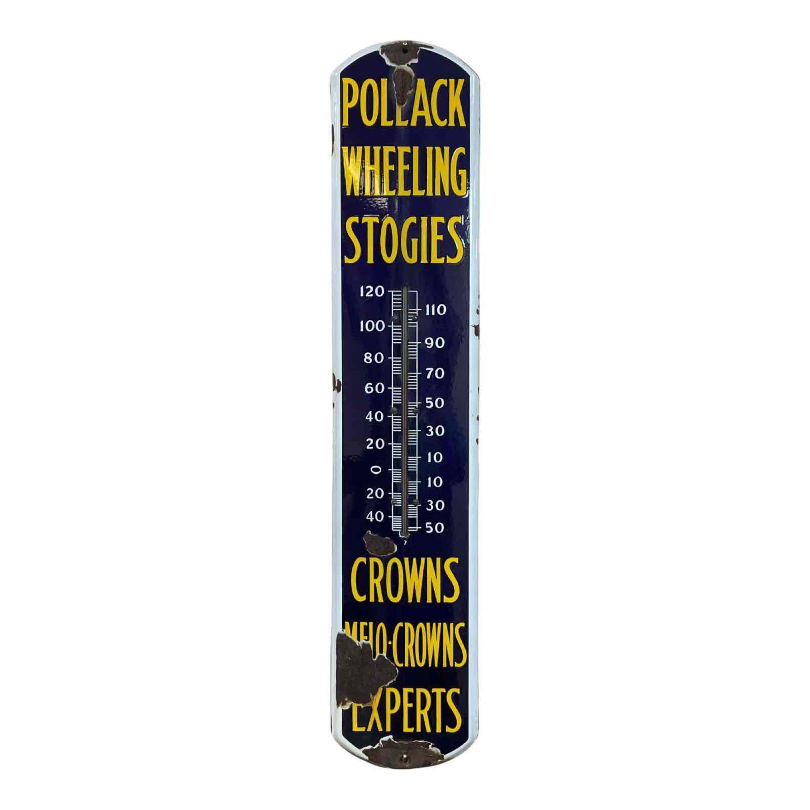 Pollack Wheeling Stogies Porcelain Thermometer (1 of 15)