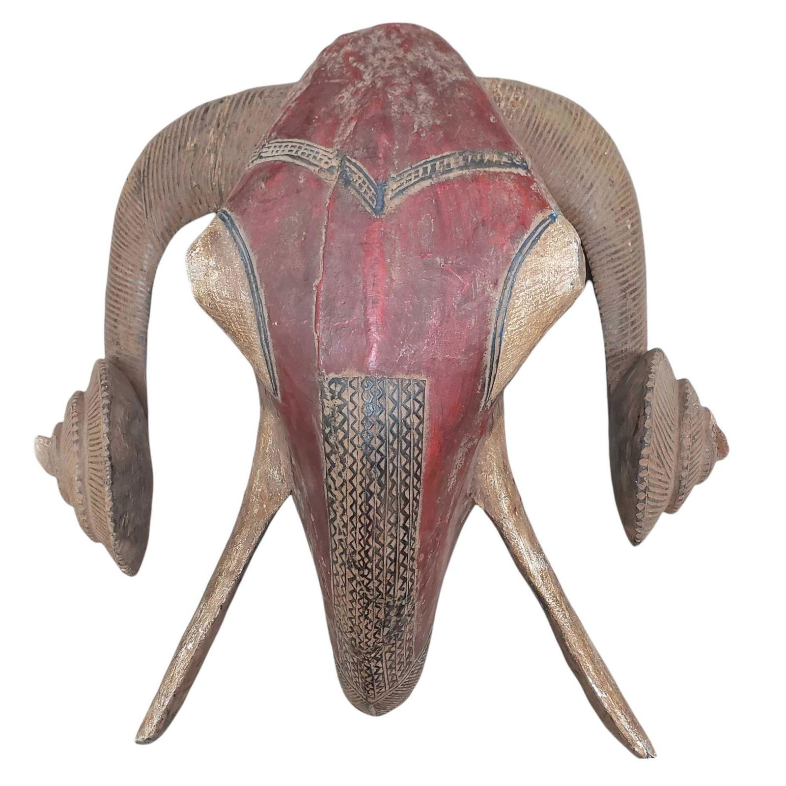Monumental Baule Ram's Head Mask (1 of 14)