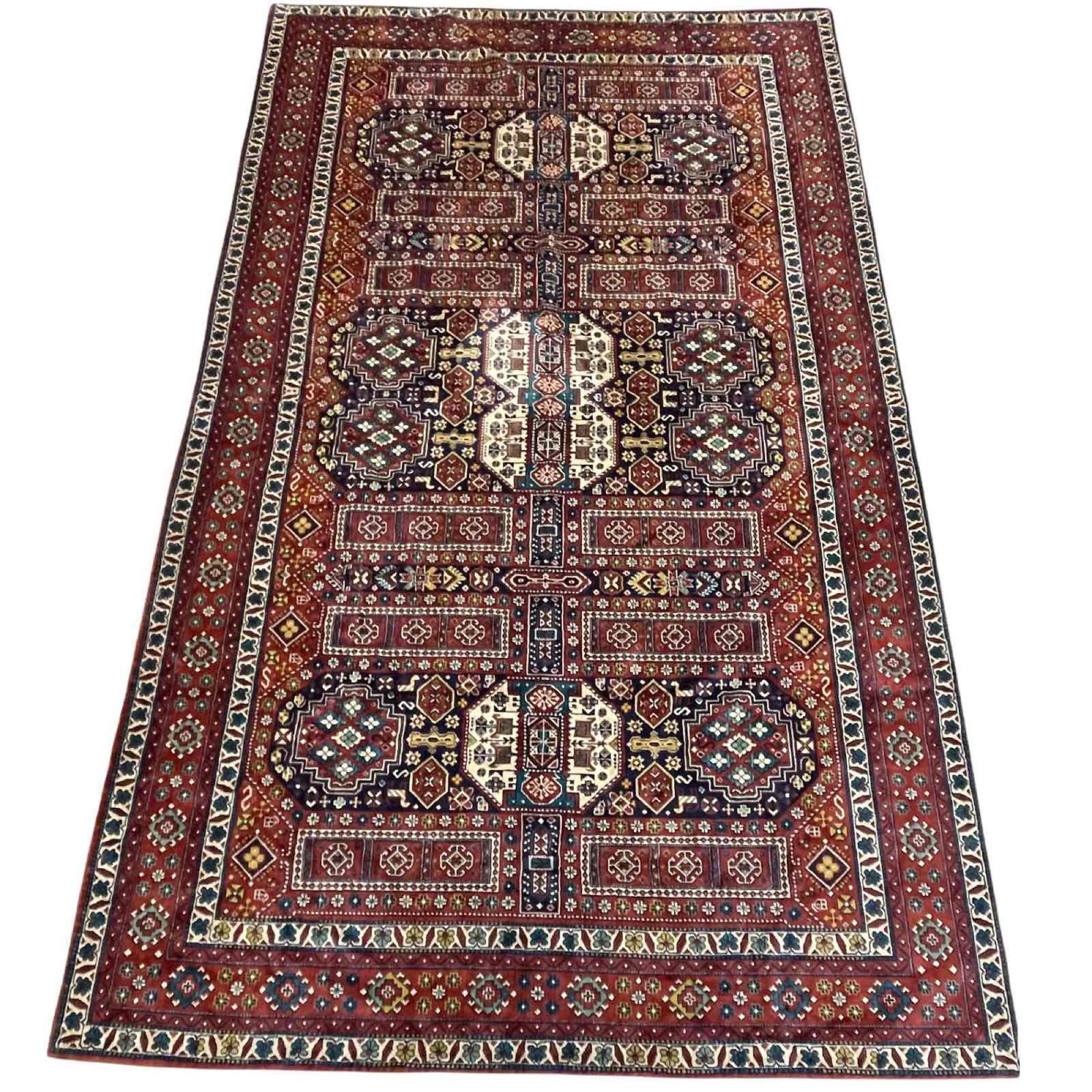 Fine High Quality Kashmir Silk Carpet (1 of 18)