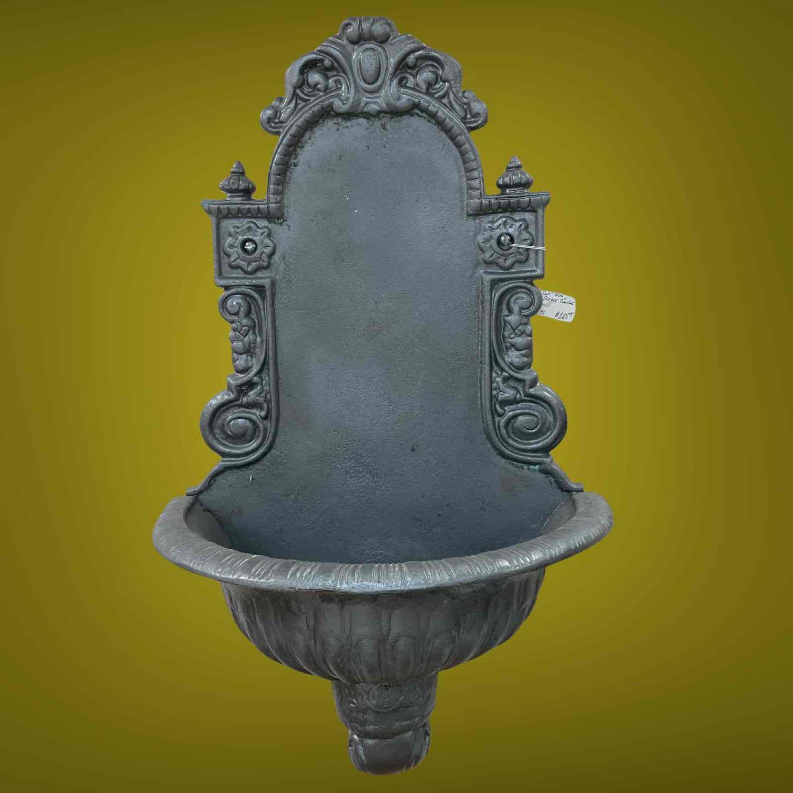 Cast Iron Decorative Wall Fountain Bath Basin (1 of 11)