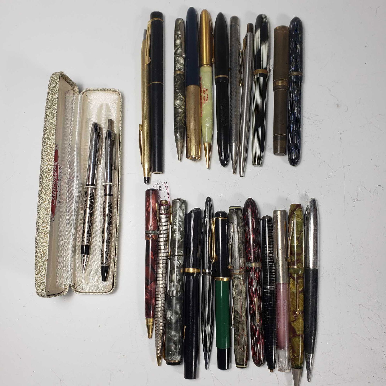 Large Collection of Fountain and Ball Point Pens and Pencils (1 of 11)
