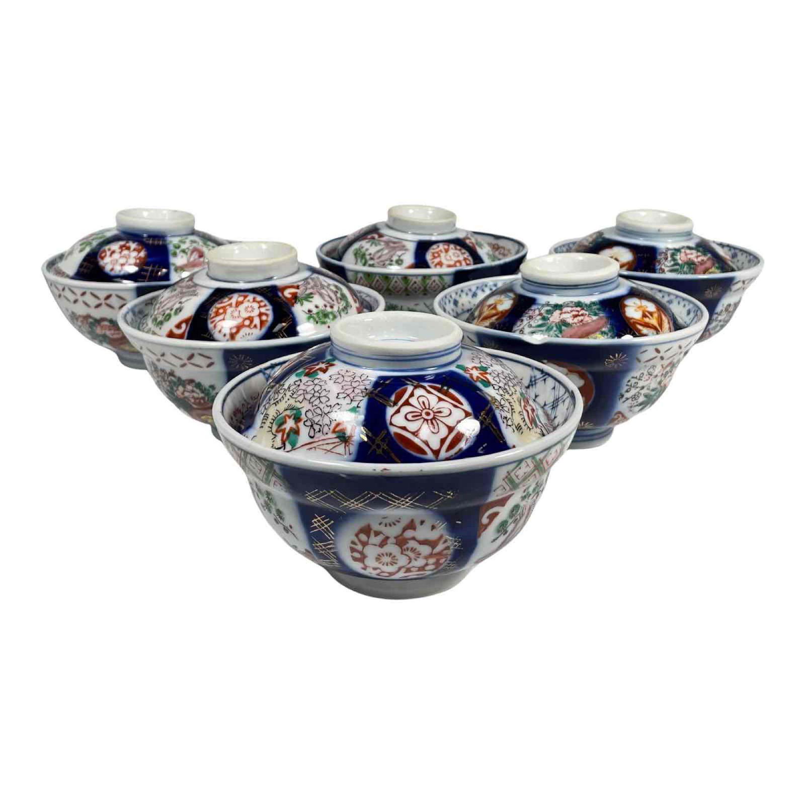 Six Lidded Asian Rice Bowls (1 of 16)