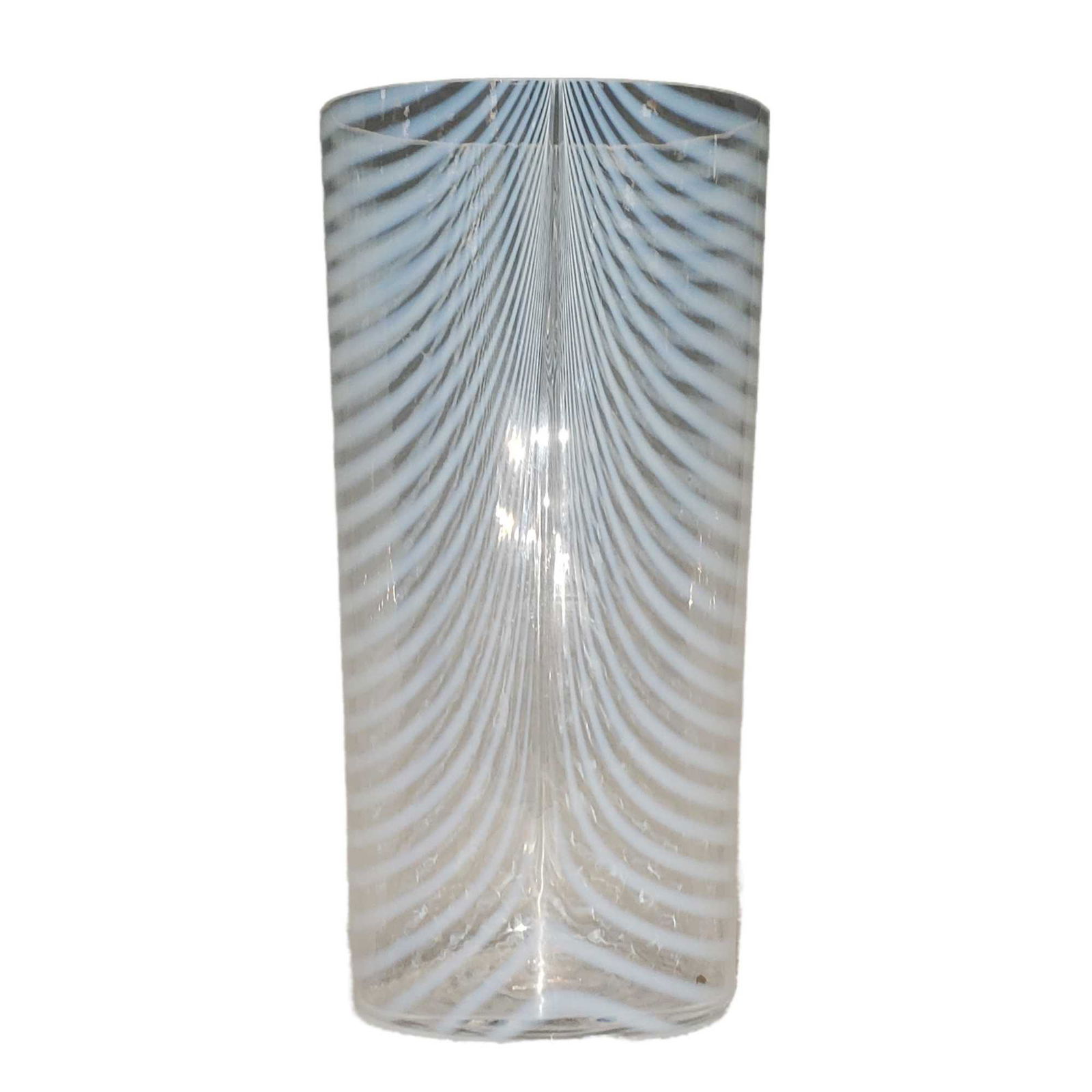 Bertil Vallien Opal Zebra Art Glass Vase (1 of 20)