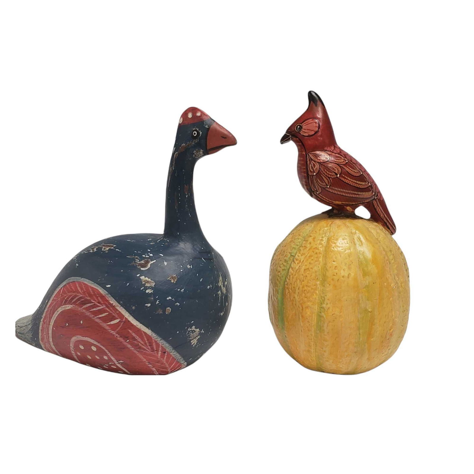 Sergio Bustamante Bird on Gourd and Wood Folk Art (1 of 14)