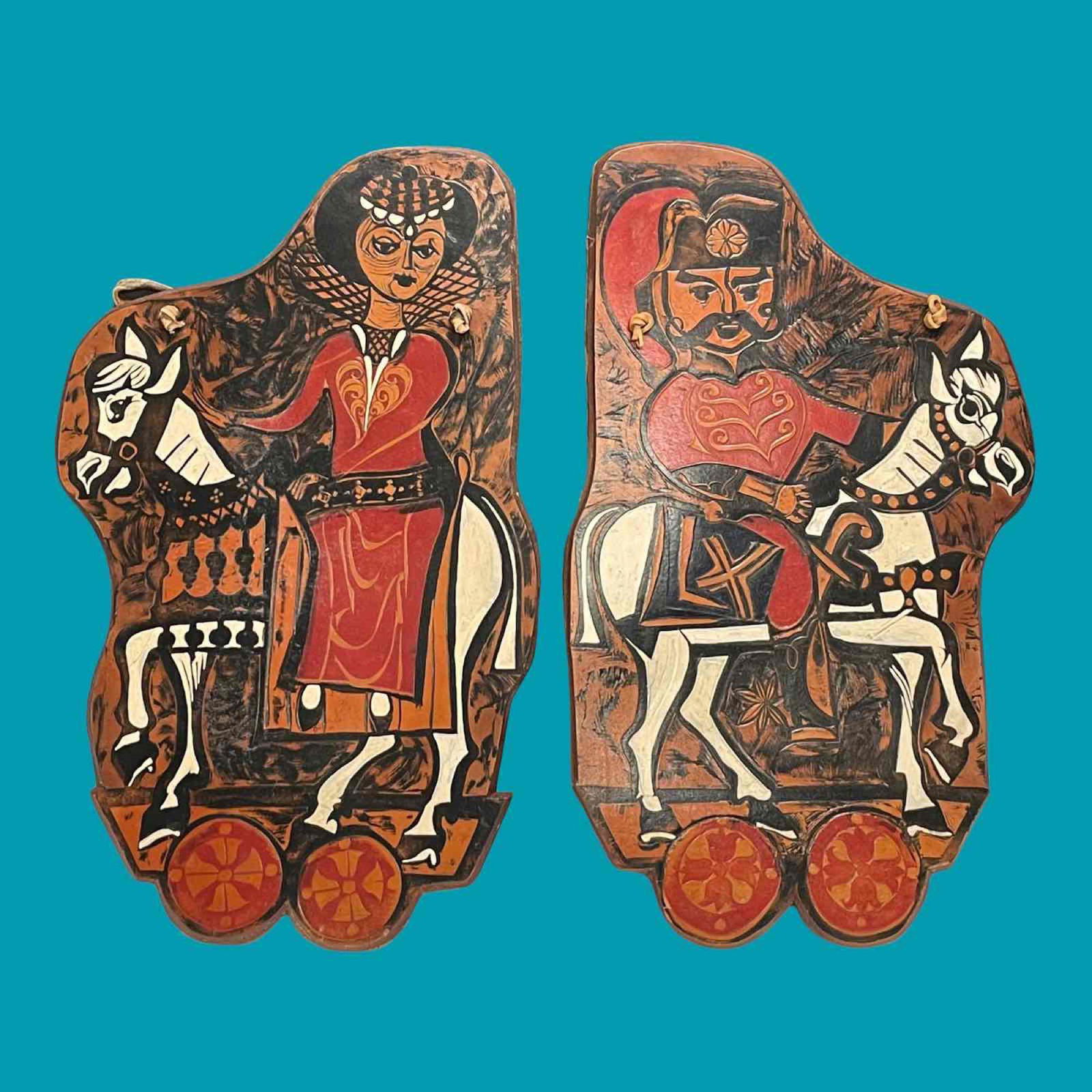 Holzheimers' Cleveland Leather Plaque Wall Hangers (2) (1 of 19)