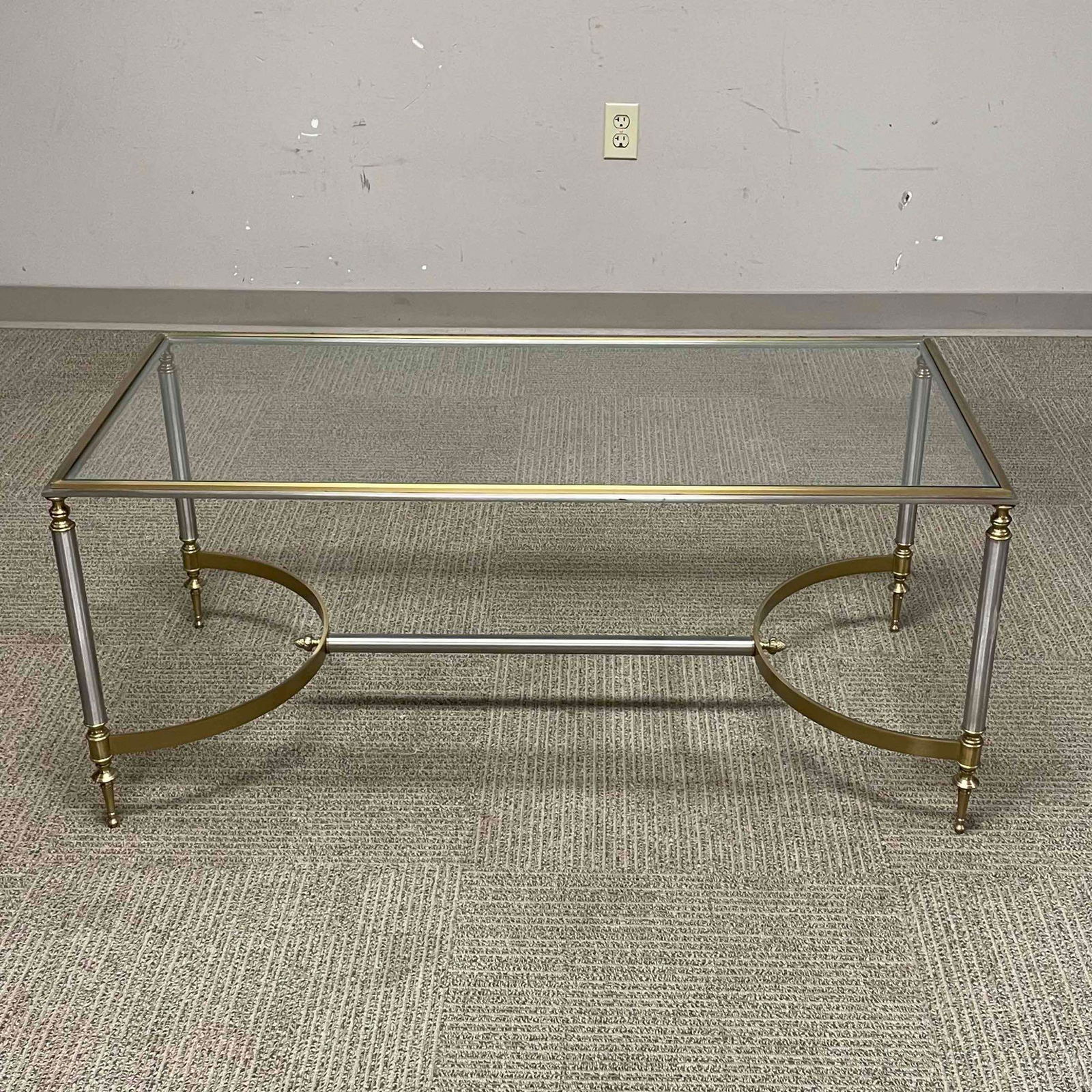 Jenson Style Brass and Glass Coffee Table (1 of 13)