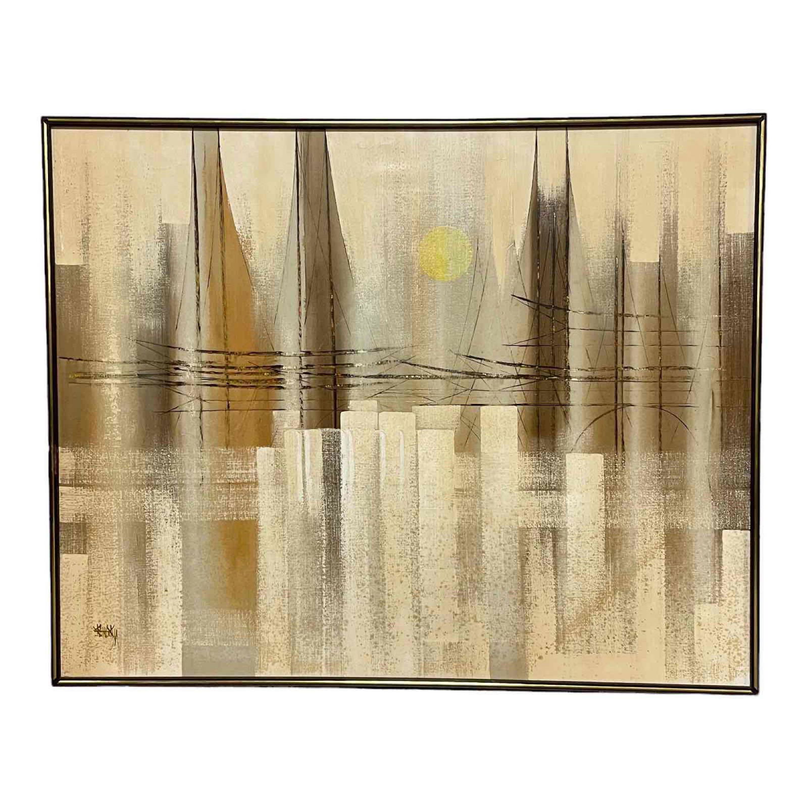 1970's Signed Oil Painting on Canvas (1 of 16)