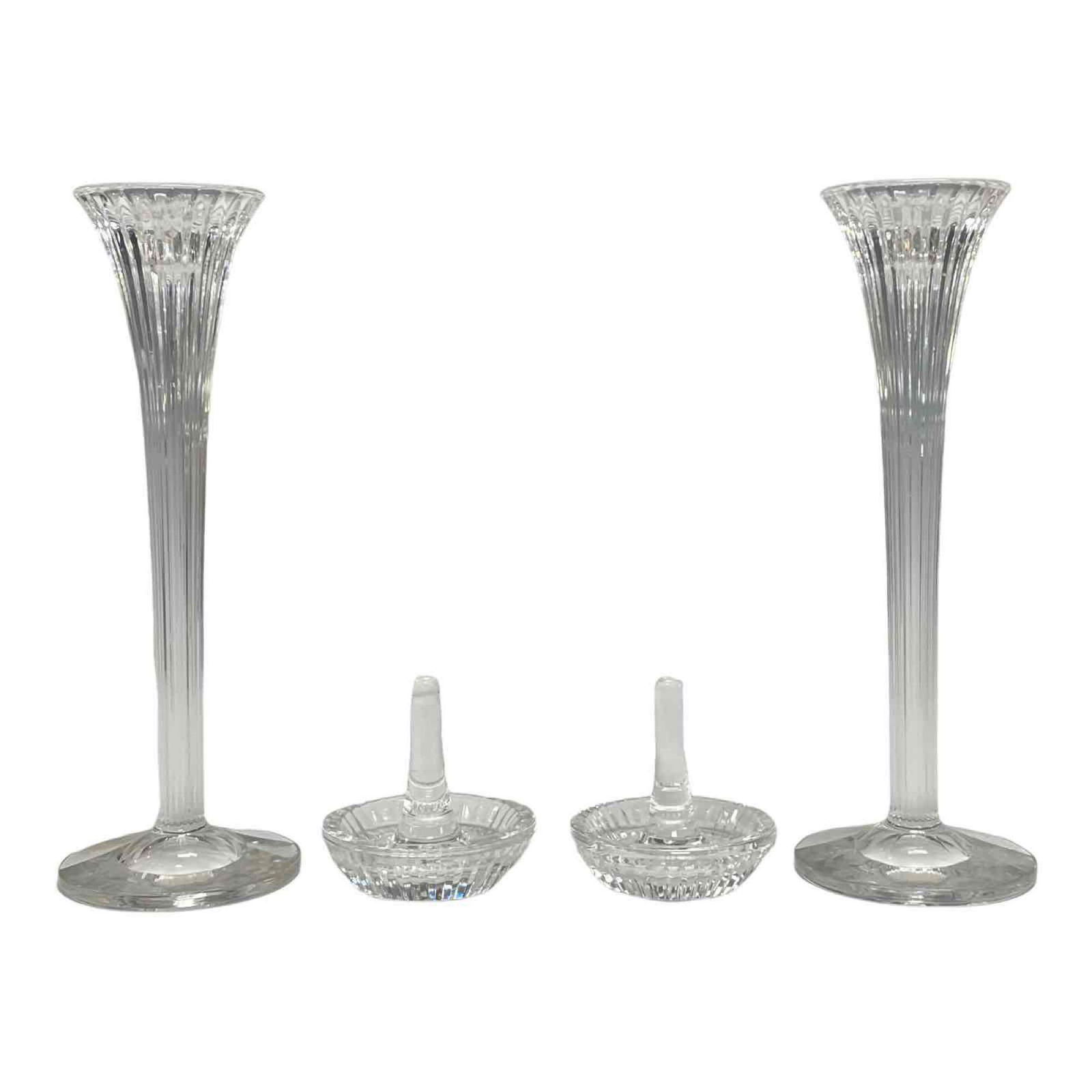 Waterford Crystal Trumpet Candlesticks and Ring Holders (1 of 19)