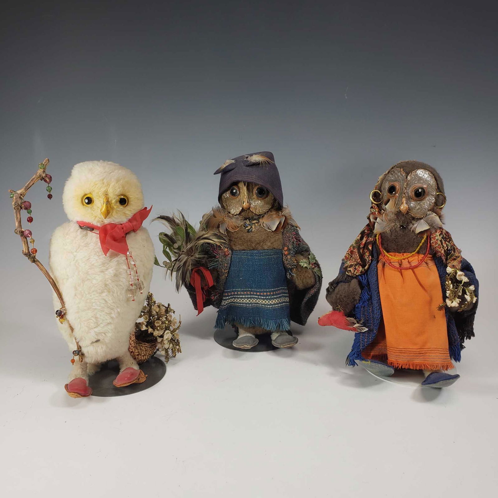 Three (3) Plush Owl Toys by G.H FRENCH TOYS co England (1 of 20)