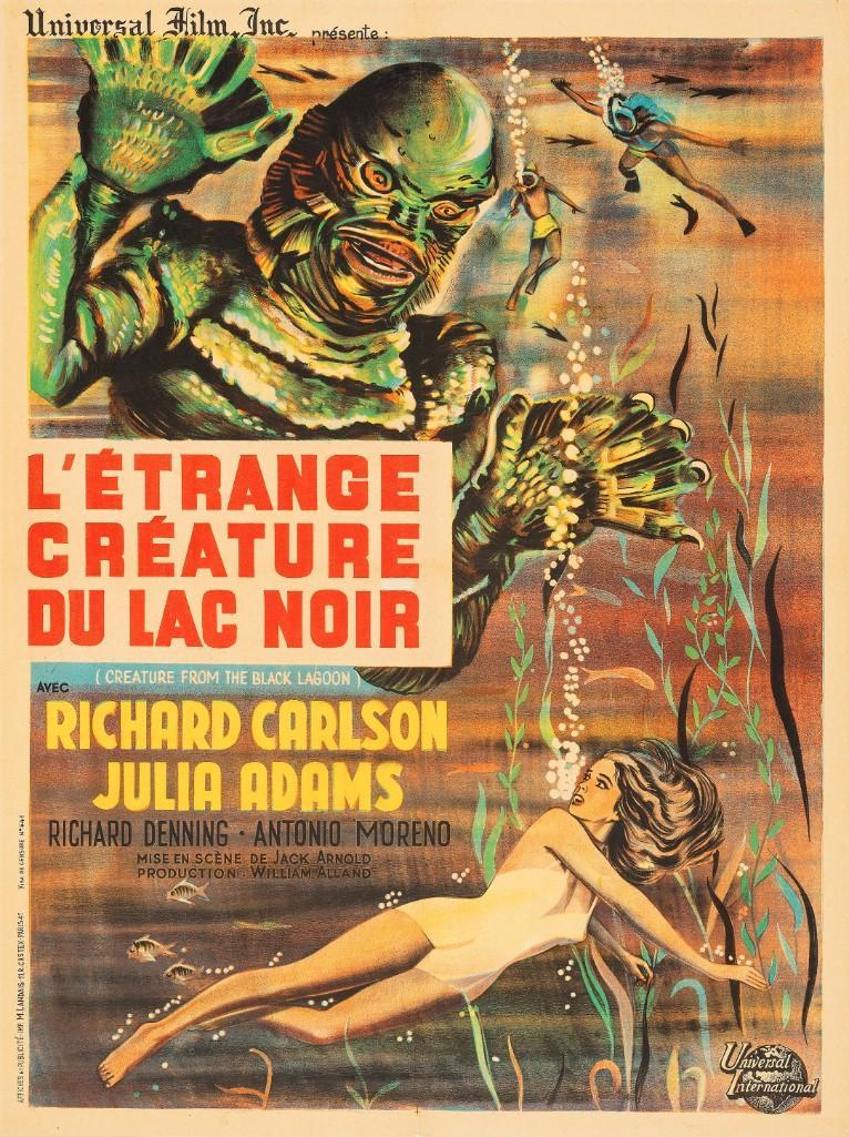 CREATURE FROM THE BLACK LAGOON - FRENCH ONE SHEET (1 of 1)