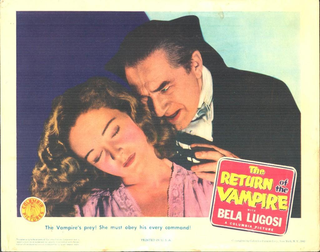 RETURN OF THE VAMPIRE - LOBBY CARD (1 of 1)