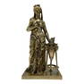 Classical European Bronze Standing Female Att. Jules Graux