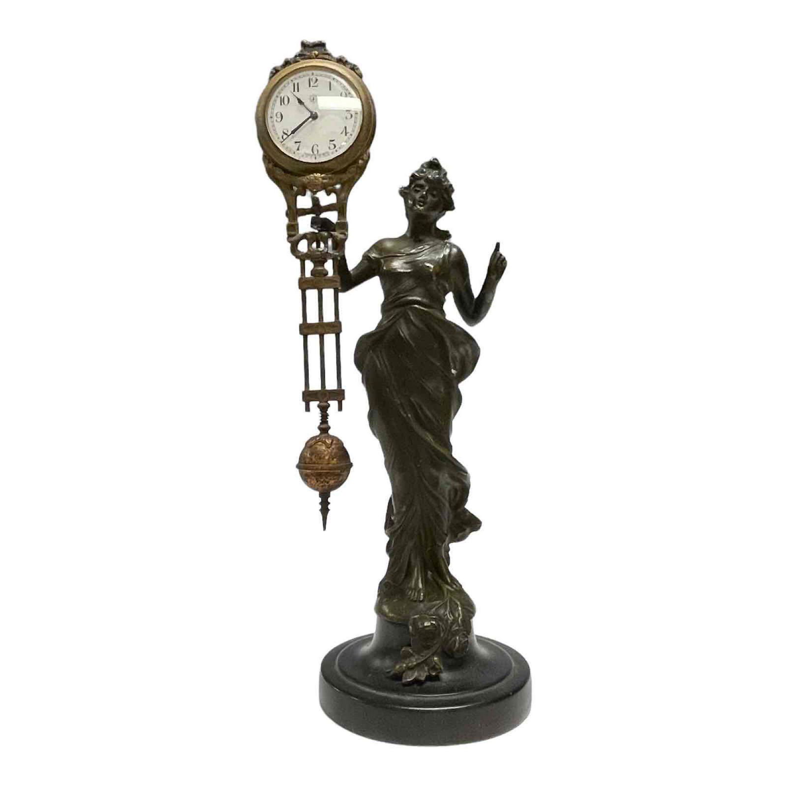 Junghans Figural Art Nouveau Swinger Clock (1 of 20)