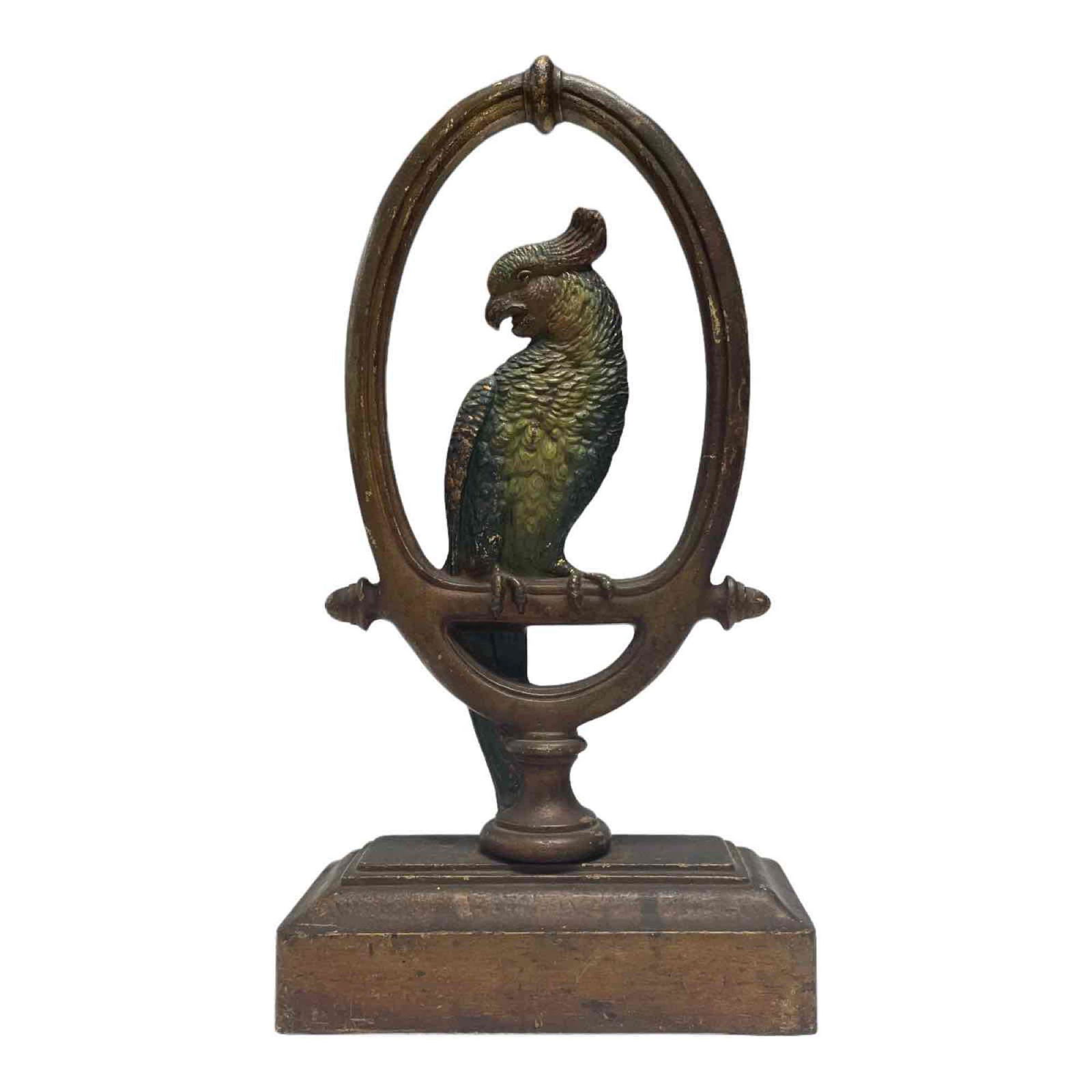 Bradley and Hubbard Cast Iron Parrot Doorstop (1 of 20)