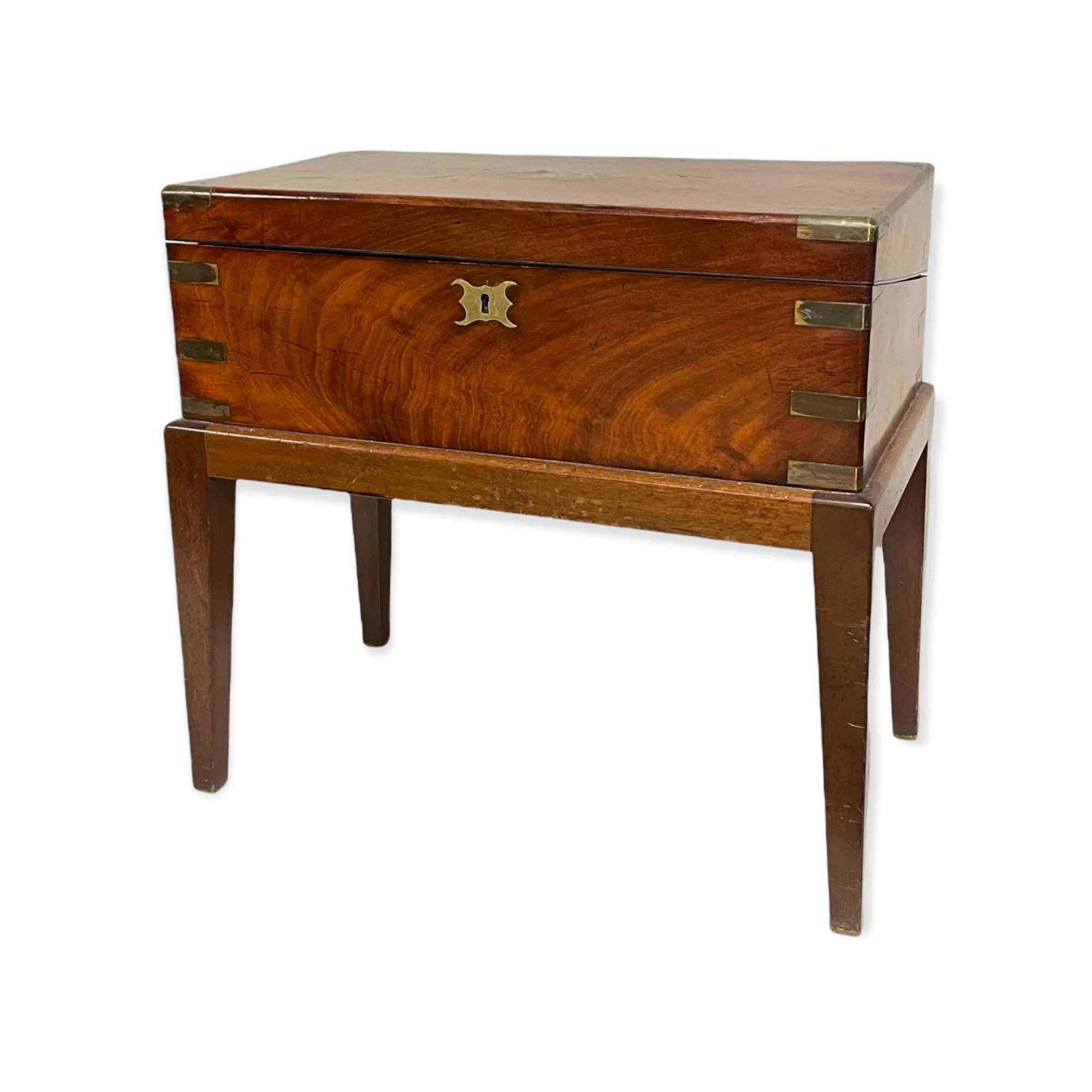 19th C. English Mahogany Lap Desk on Stand (1 of 19)