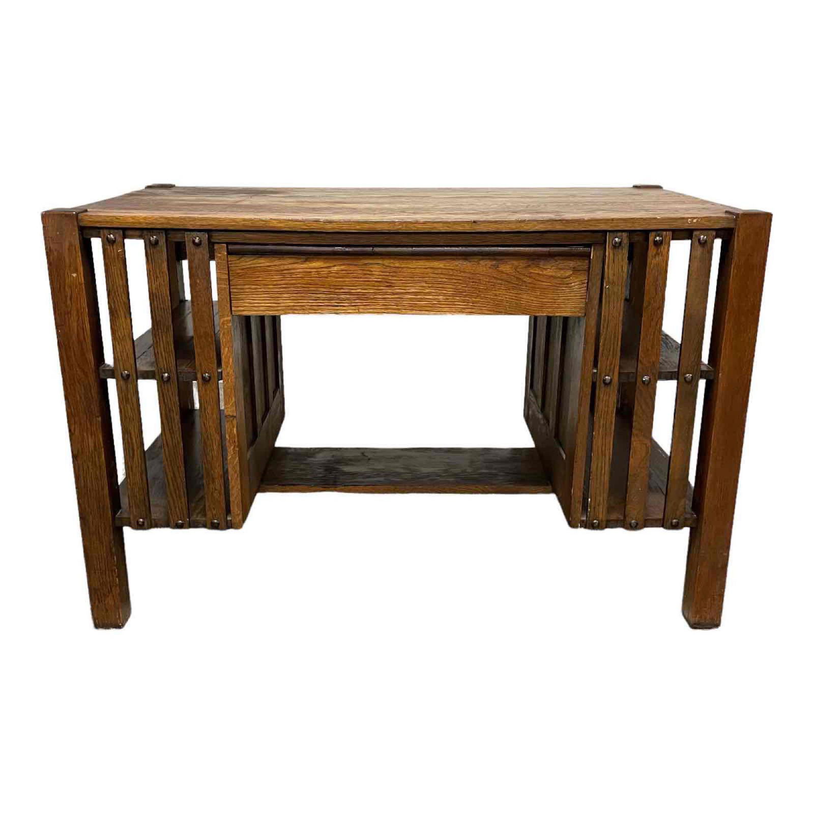 American Mission Oak Arts and Crafts Desk (1 of 18)