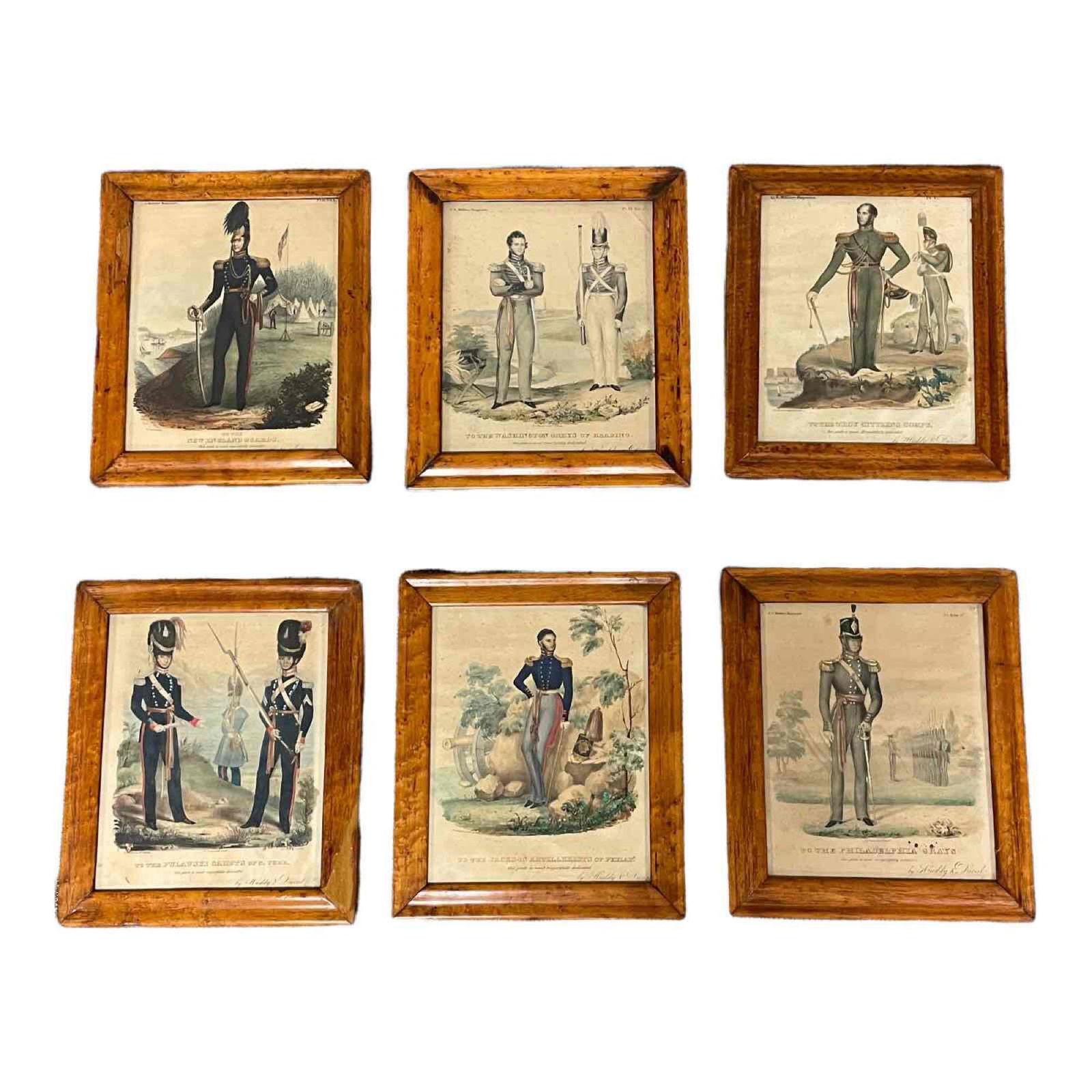 Six Tiger Maple Frames with U.S. Magazine Plates (1 of 20)