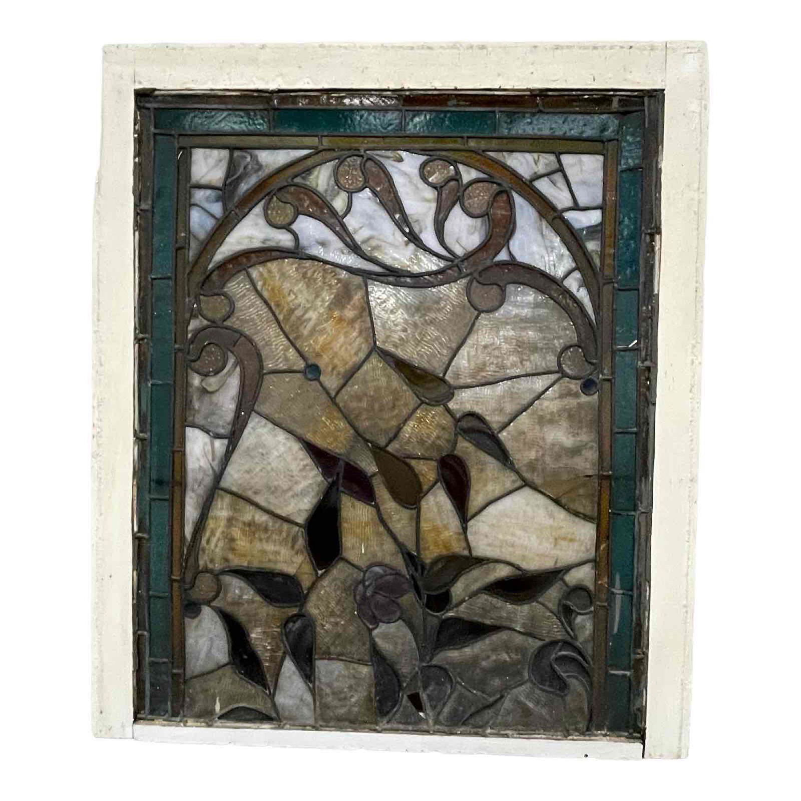 Antique Leaded and Stained Glass Window (1 of 16)