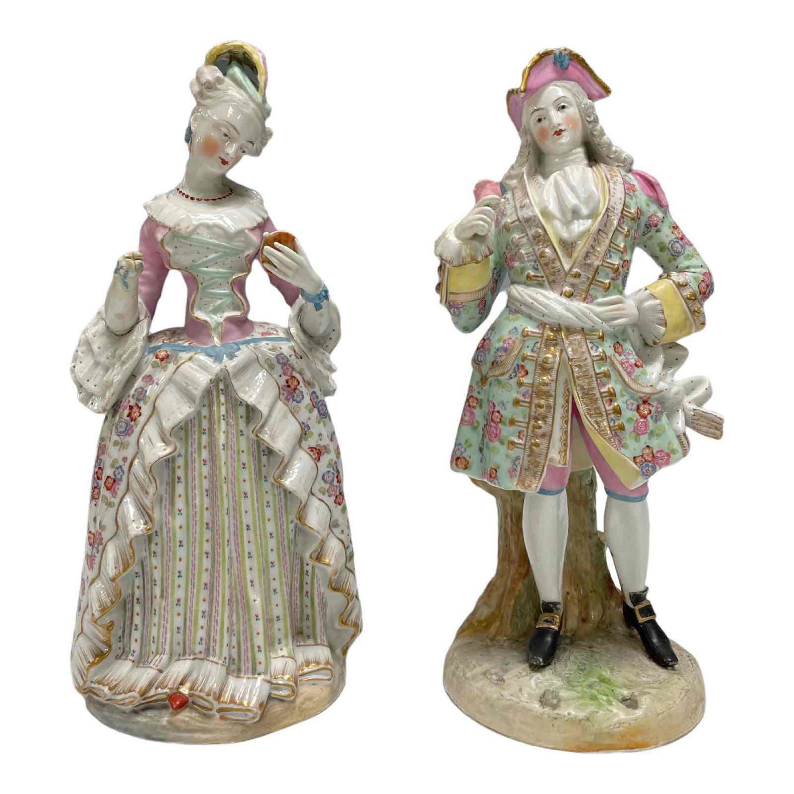 18th Century Meissen Man and Woman Figurines (1 of 18)