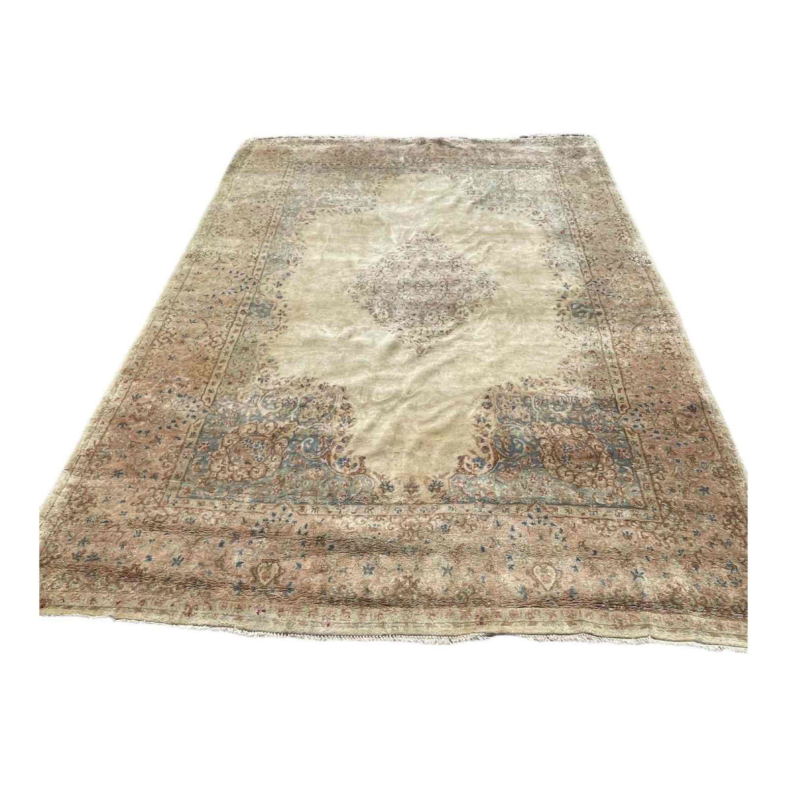 Room Size 12ft x 8ft Semi Antique Rug - Kashan (1 of 7)