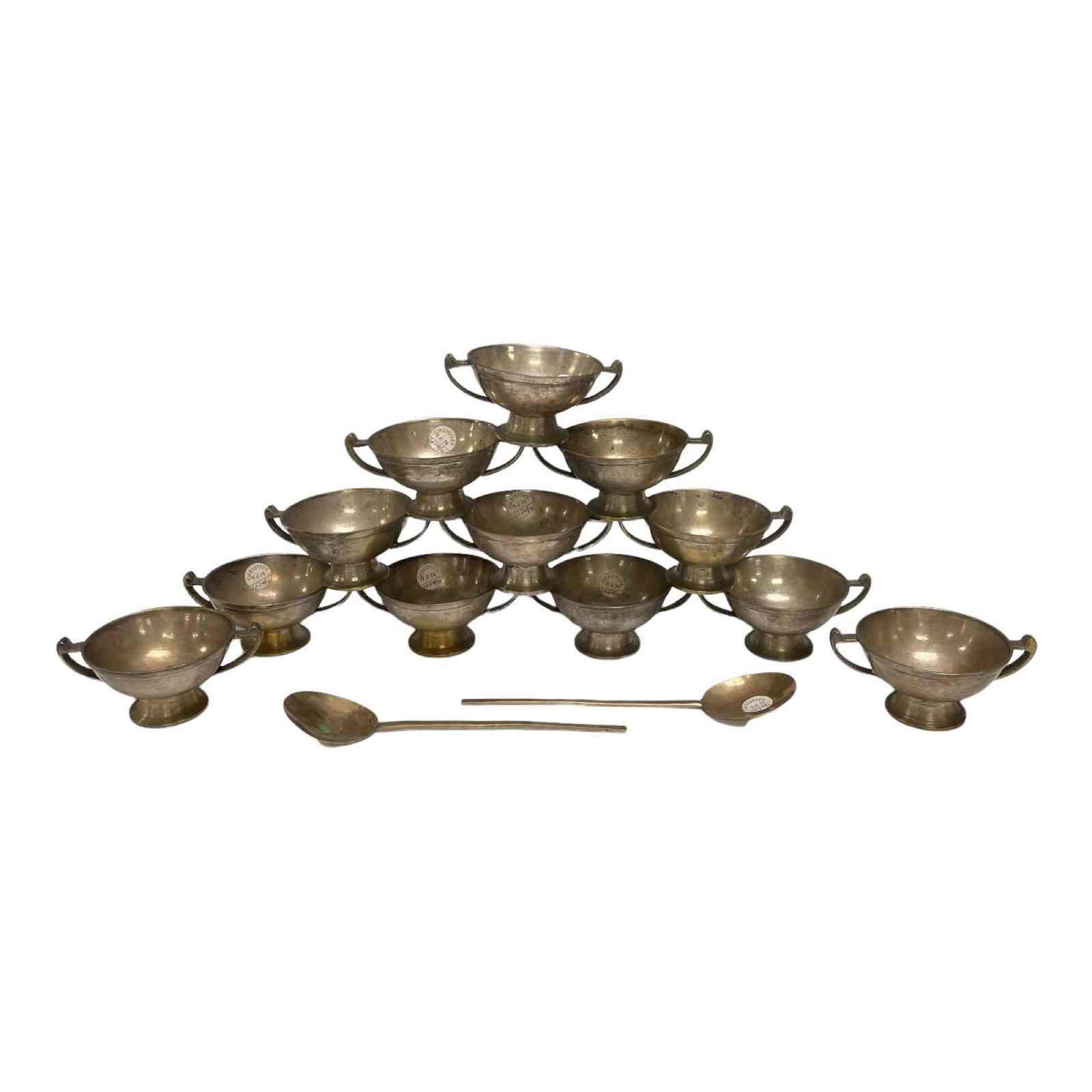 Early Silvered Chinese Soup Bowls and Spoons - Christies Auction (1 of 20)