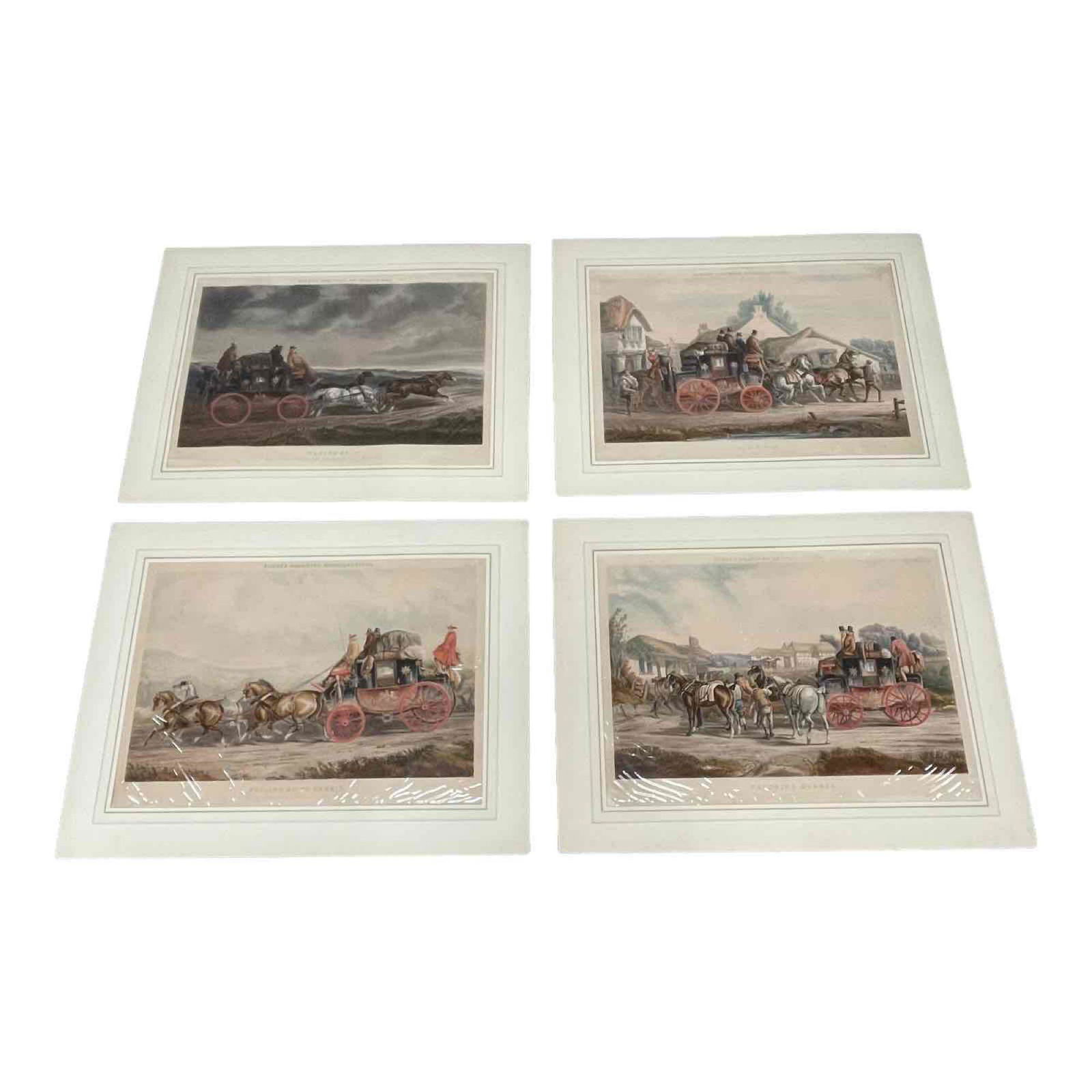 Colored J. Harris Engravings After CC Henderson Fores's Coaching Recollections (1 of 20)