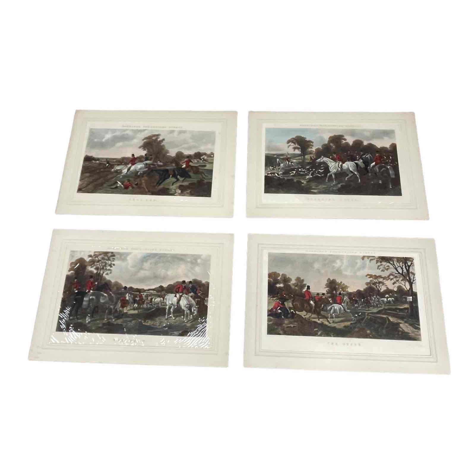Four Incredible Fox Hunt Engravings after John F. Herring Sr (1 of 19)