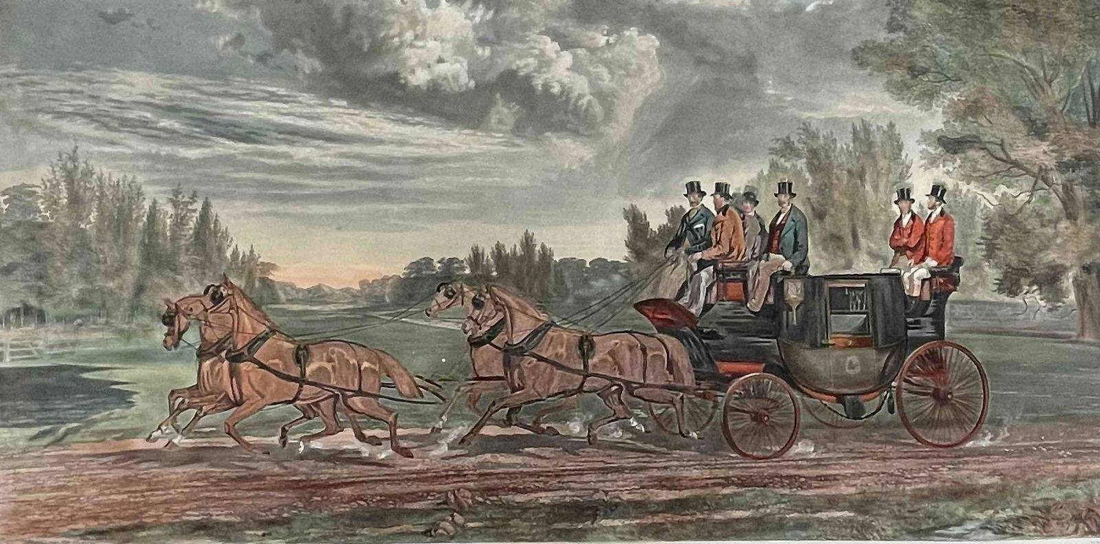 John Harris Engraving FOUR IN HAND after J.F. Walker (1 of 17)