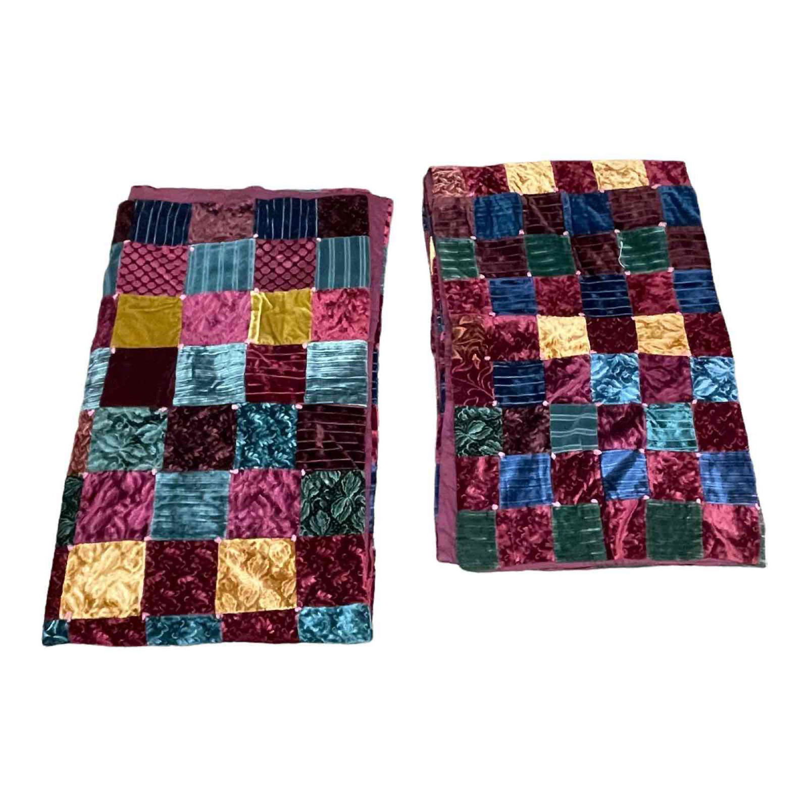 Two Patchwork Quilt Bed Topper / Shams (1 of 18)