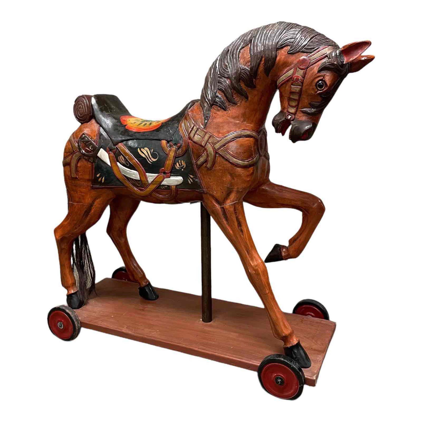 Fine Carved Wood Painted Carousel Horse (1 of 18)
