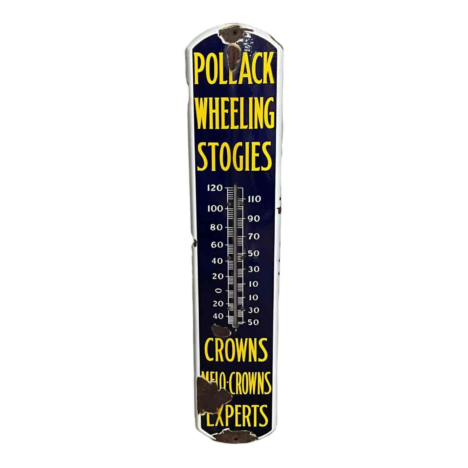 Pollack Wheeling Stogies Porcelain Thermometer (1 of 15)