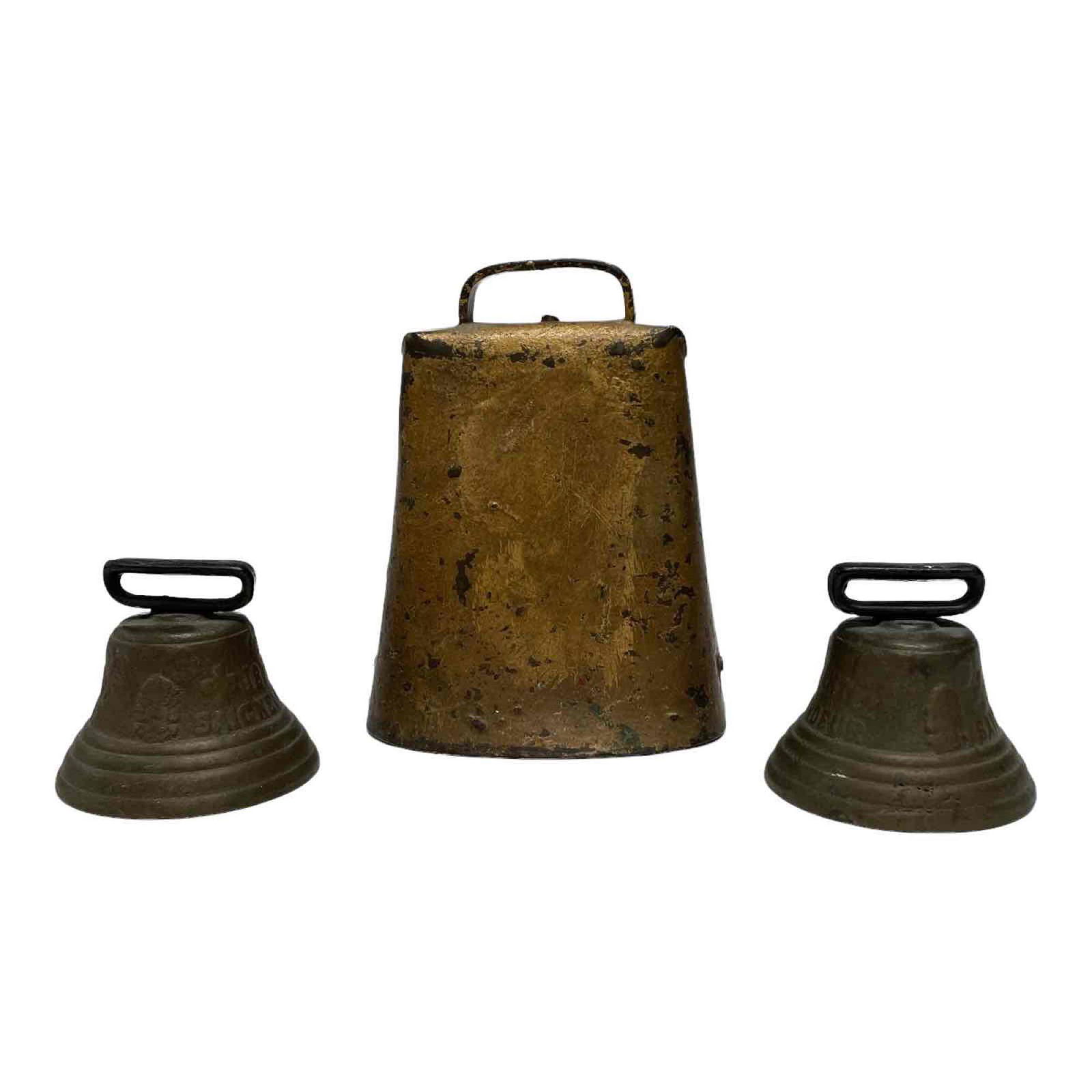 Three Swiss Brass Cow/Goat Bells (3) (1 of 20)