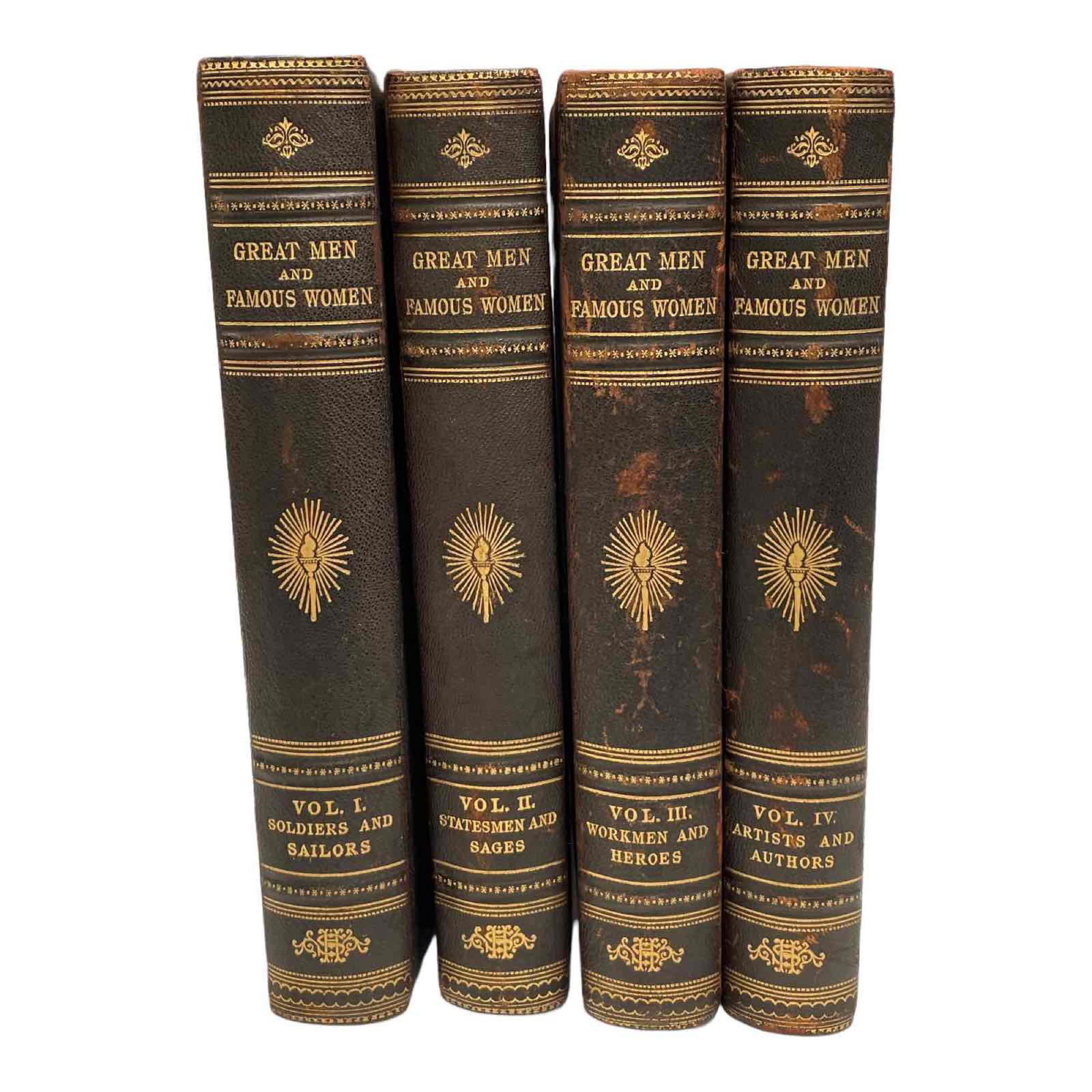 1894 Great Men and Famous Women Books Volumes 1-4 (1 of 20)