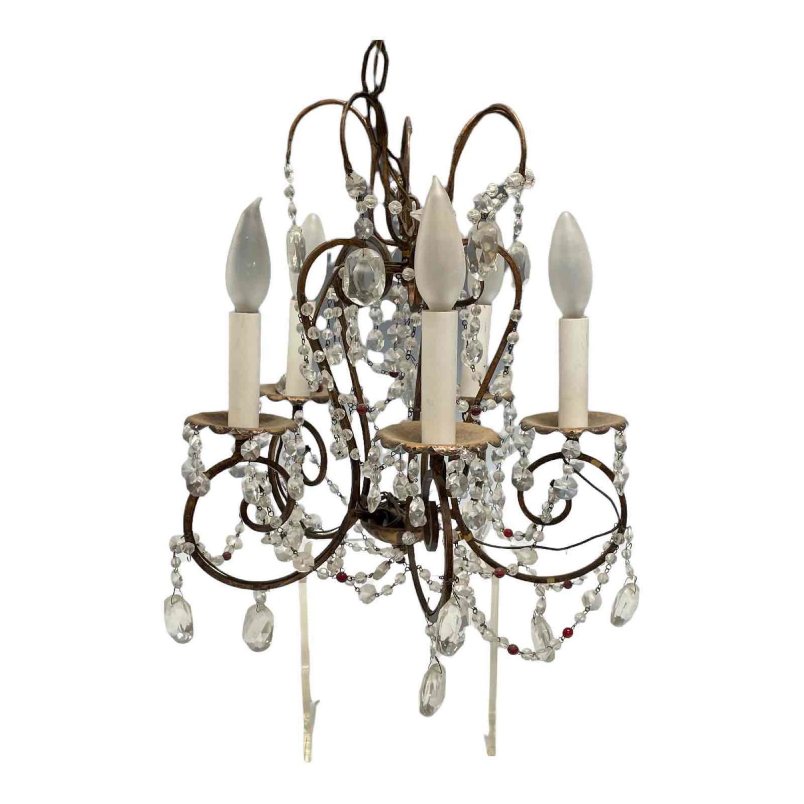 Vintage Bent Wire Ladies Decorator Chandelier (1 of 17)